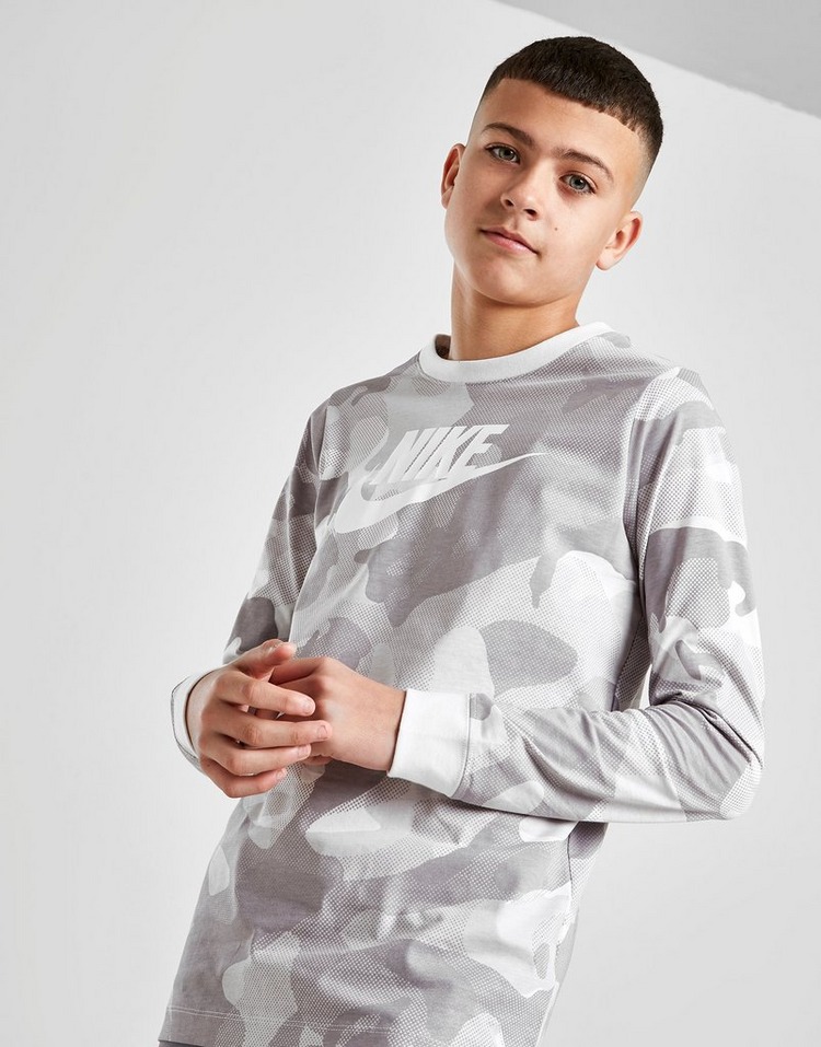 Nike Camo Long Sleeve T-Shirt Junior