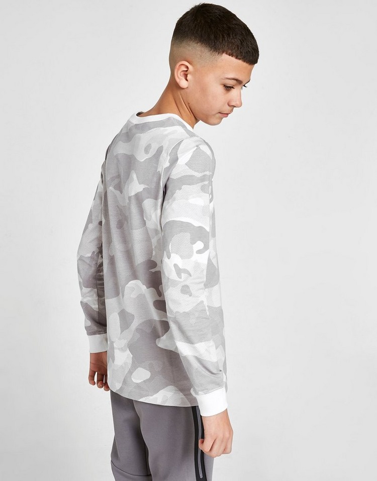 Nike Camo Long Sleeve T-Shirt Junior