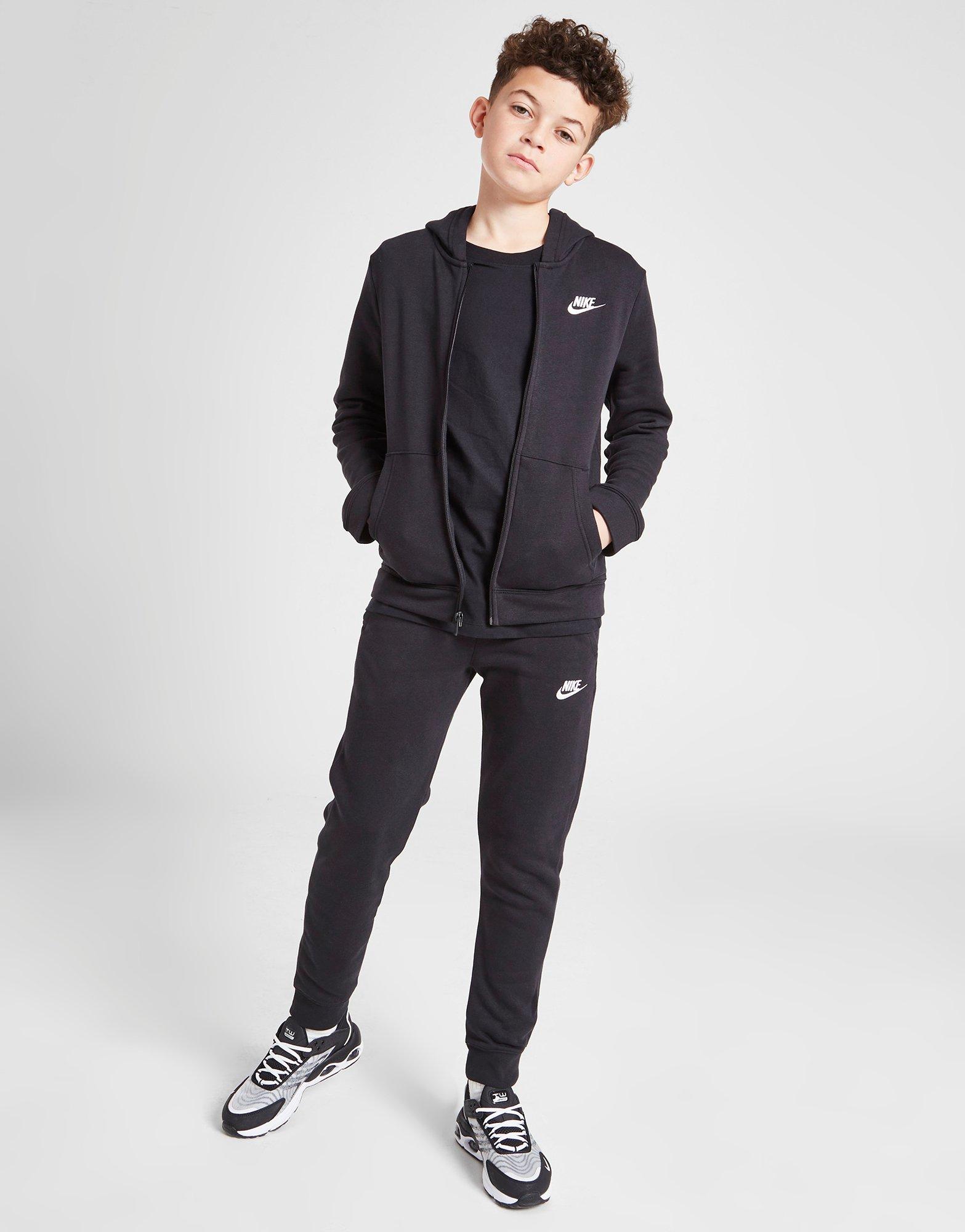 grey nike tracksuit junior