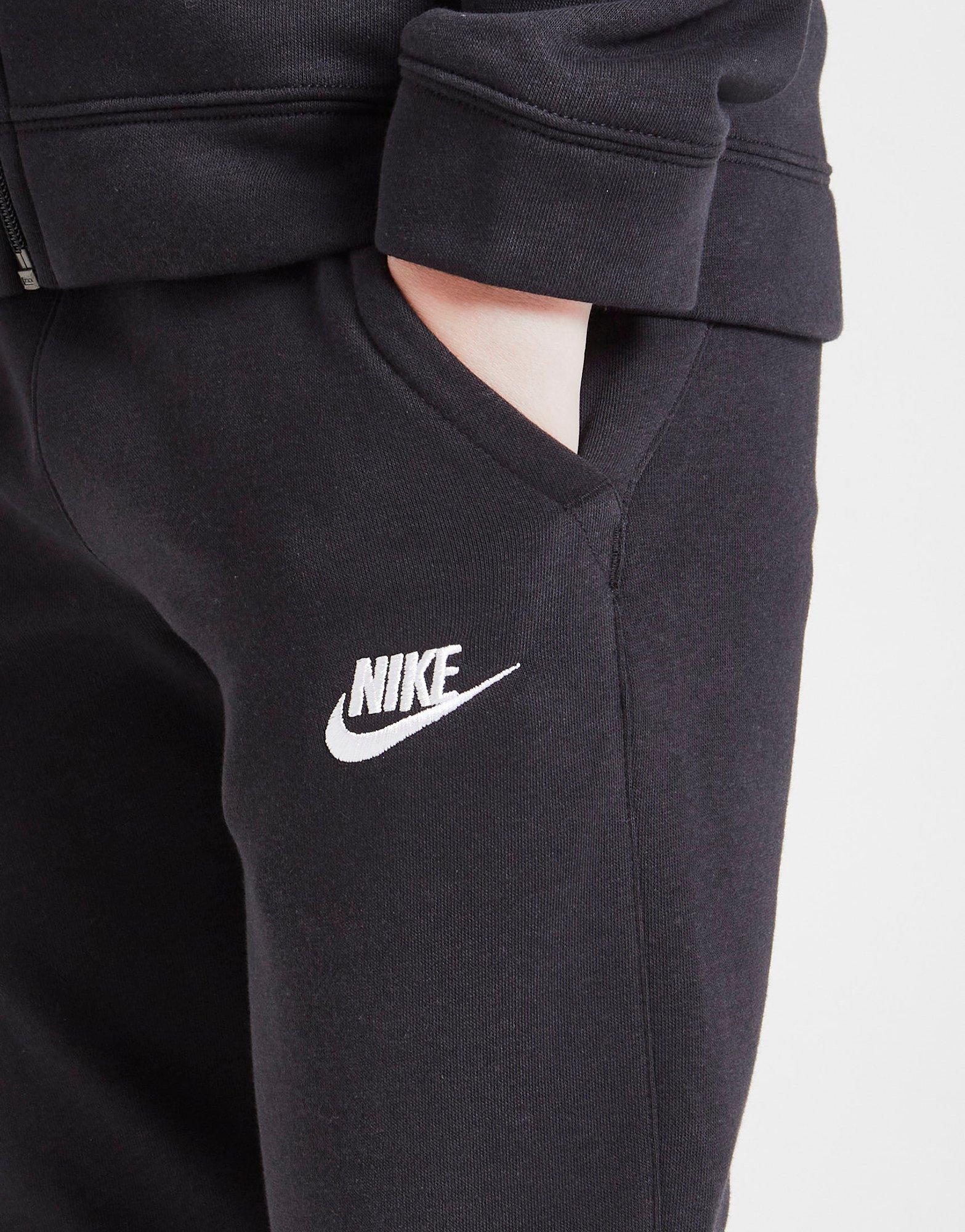 nike black tracksuit junior