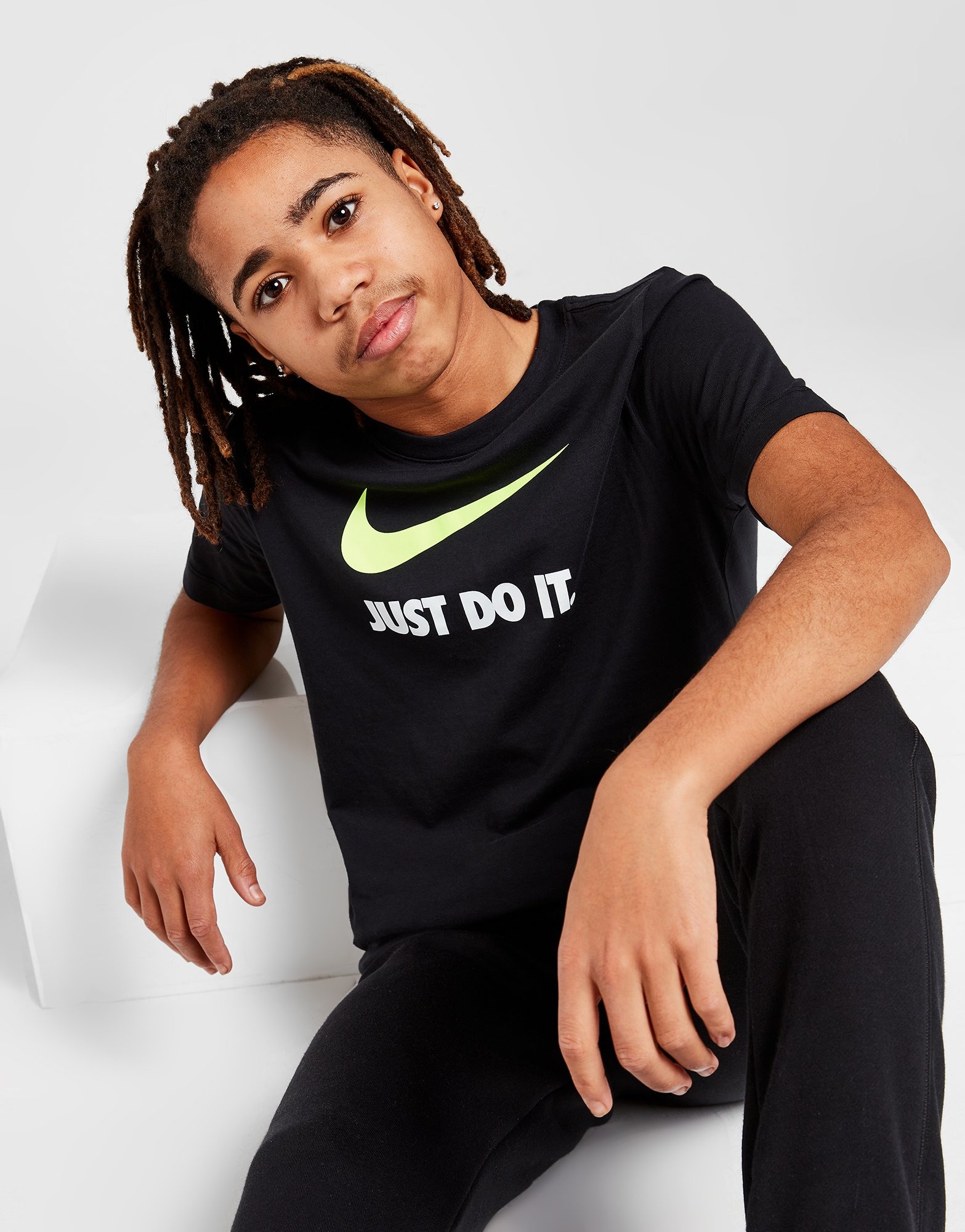 Black Nike Just Do It T Shirt Junior Jd Sports