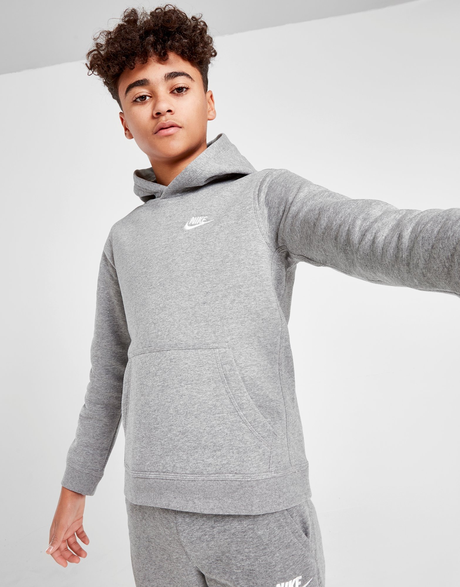 Grey nike store hoodie jd