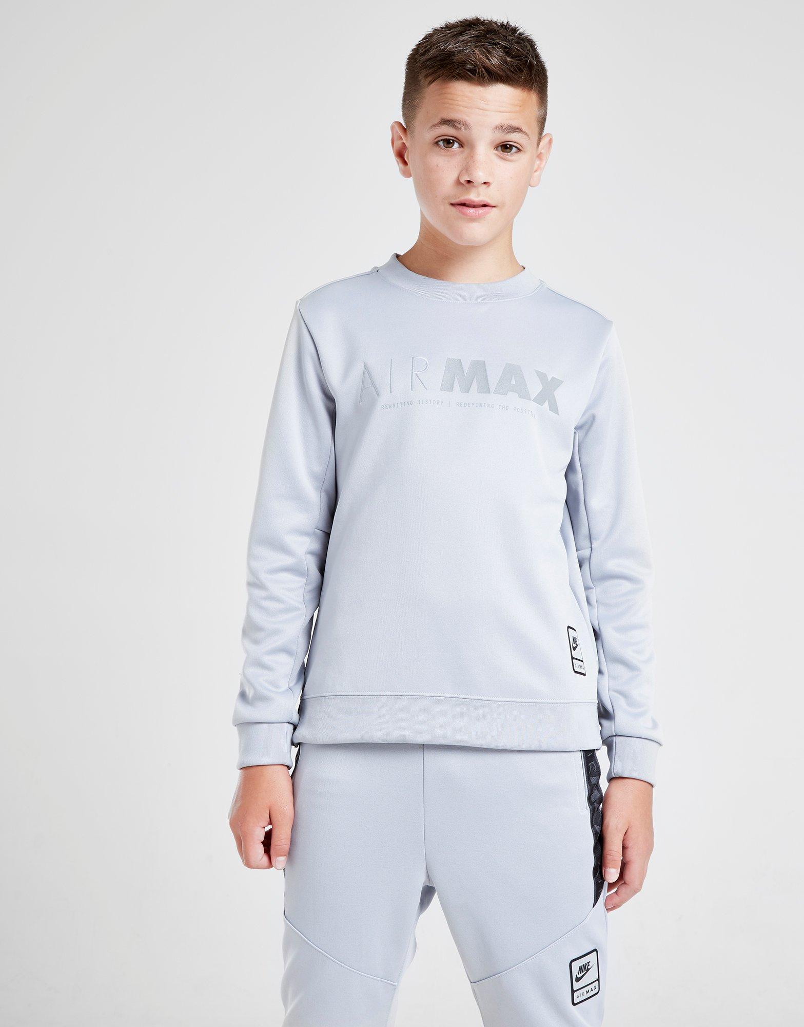 nike air max poly crew sweatshirt junior