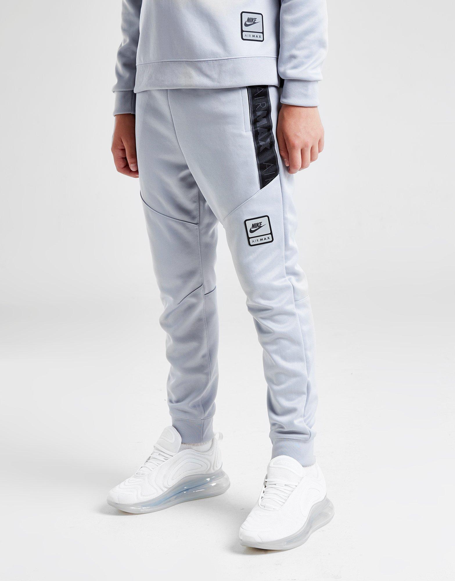 nike air logo track pants grey