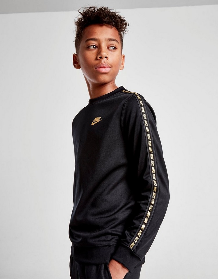 Nike Tape Poly Crew Sweatshirt Junior
