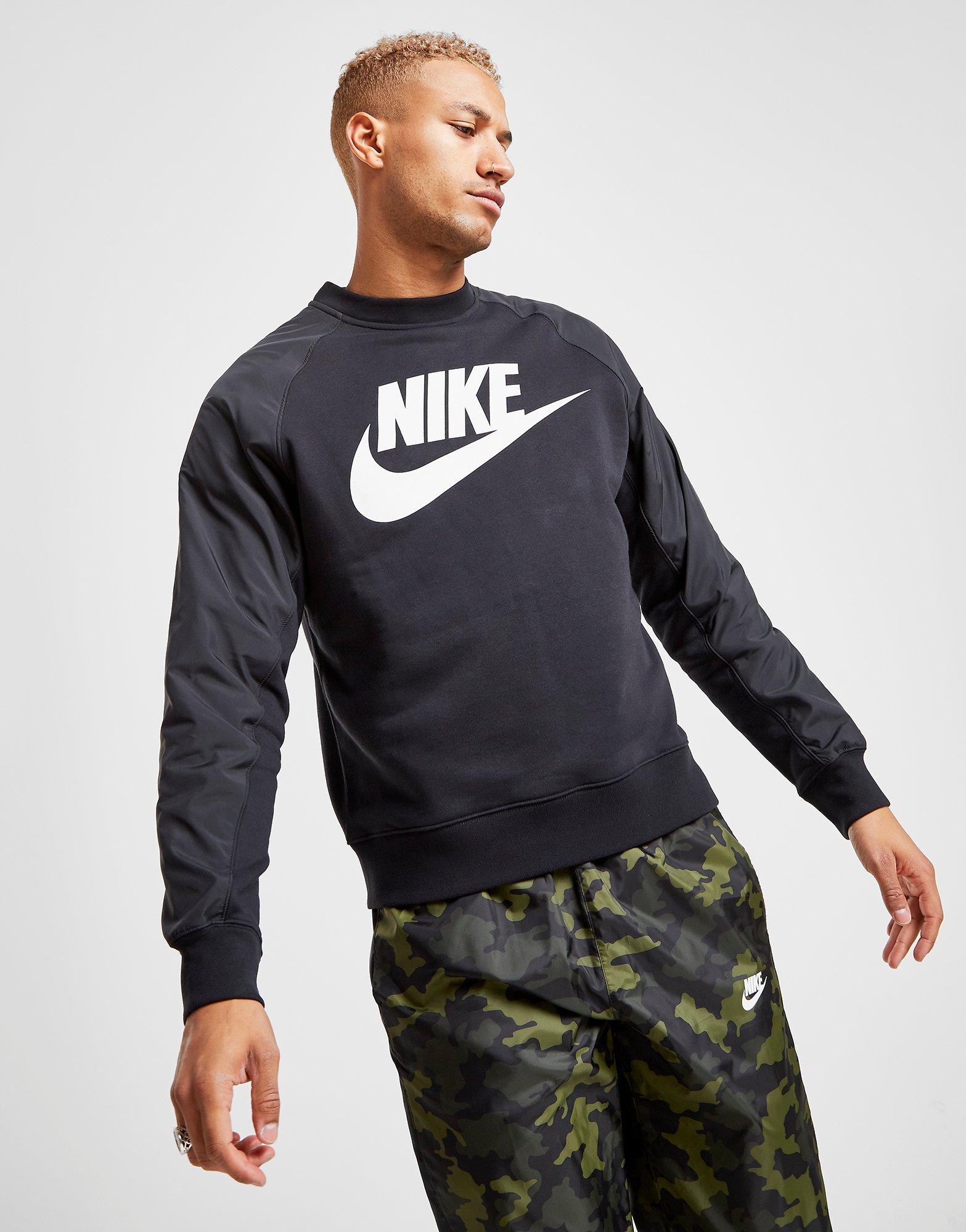 nike hybrid crew sweatshirt