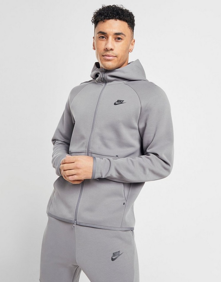 Buy Grey Nike Tech Fleece Windrunner Hoodie Men's | JD Sports | JD ...