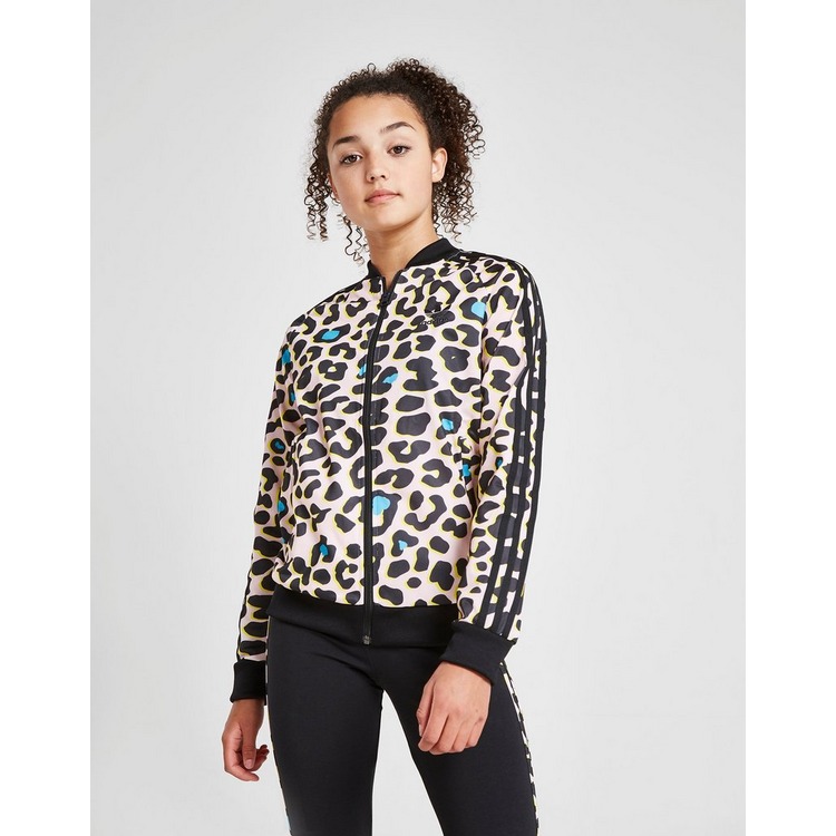 adidas Originals Girls' All Over Print Superstar Track Top Junior