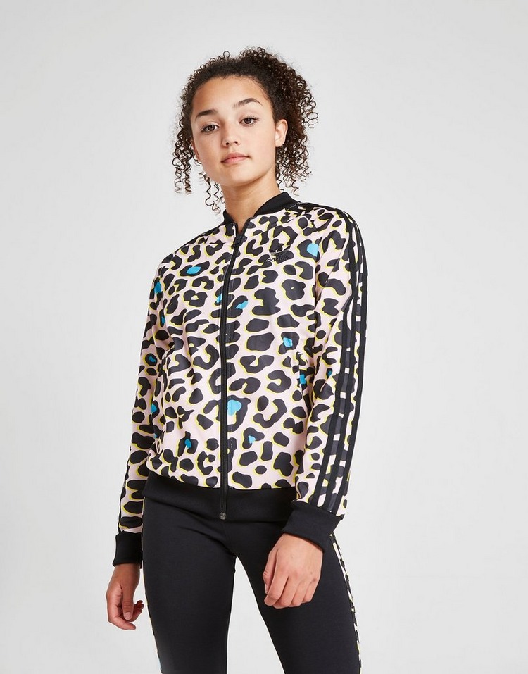 adidas Originals Girls' All Over Print Superstar Track Top Junior