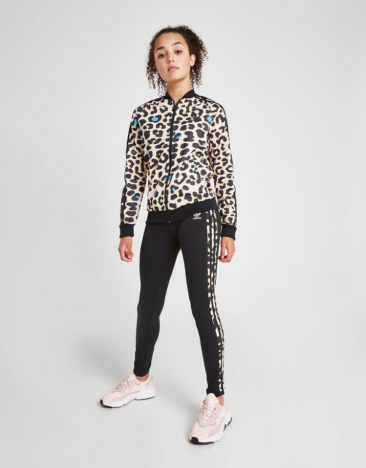 adidas Originals Girls' All Over Print Superstar Track Top Junior