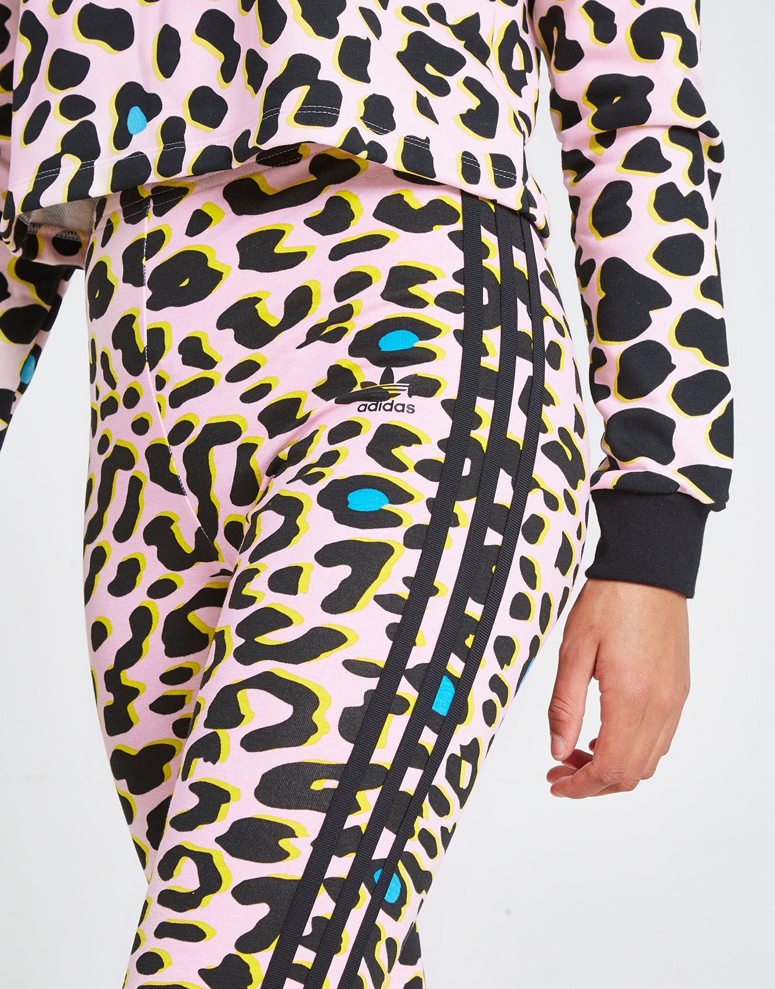 adidas girls leopard