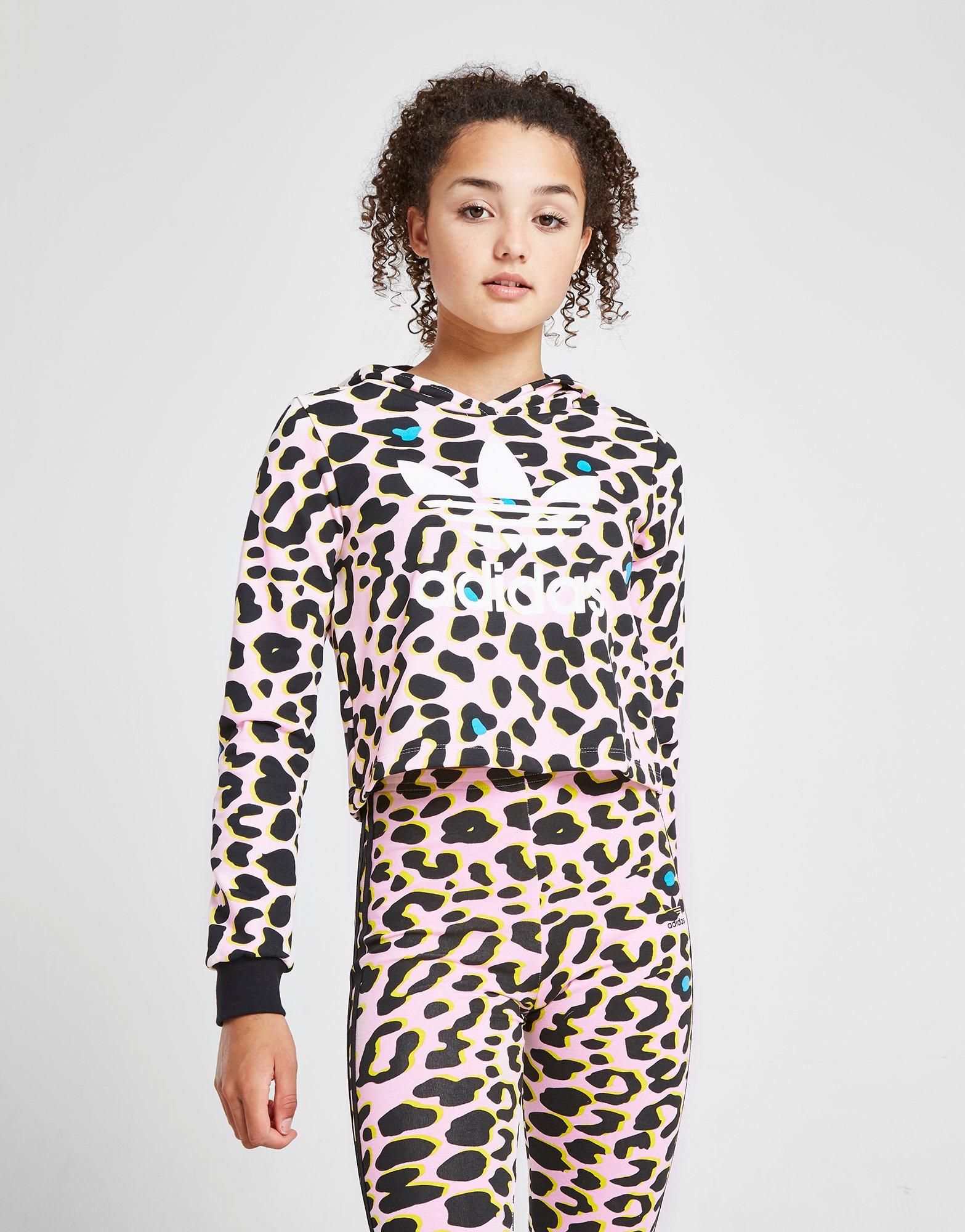 girls leopard adidas