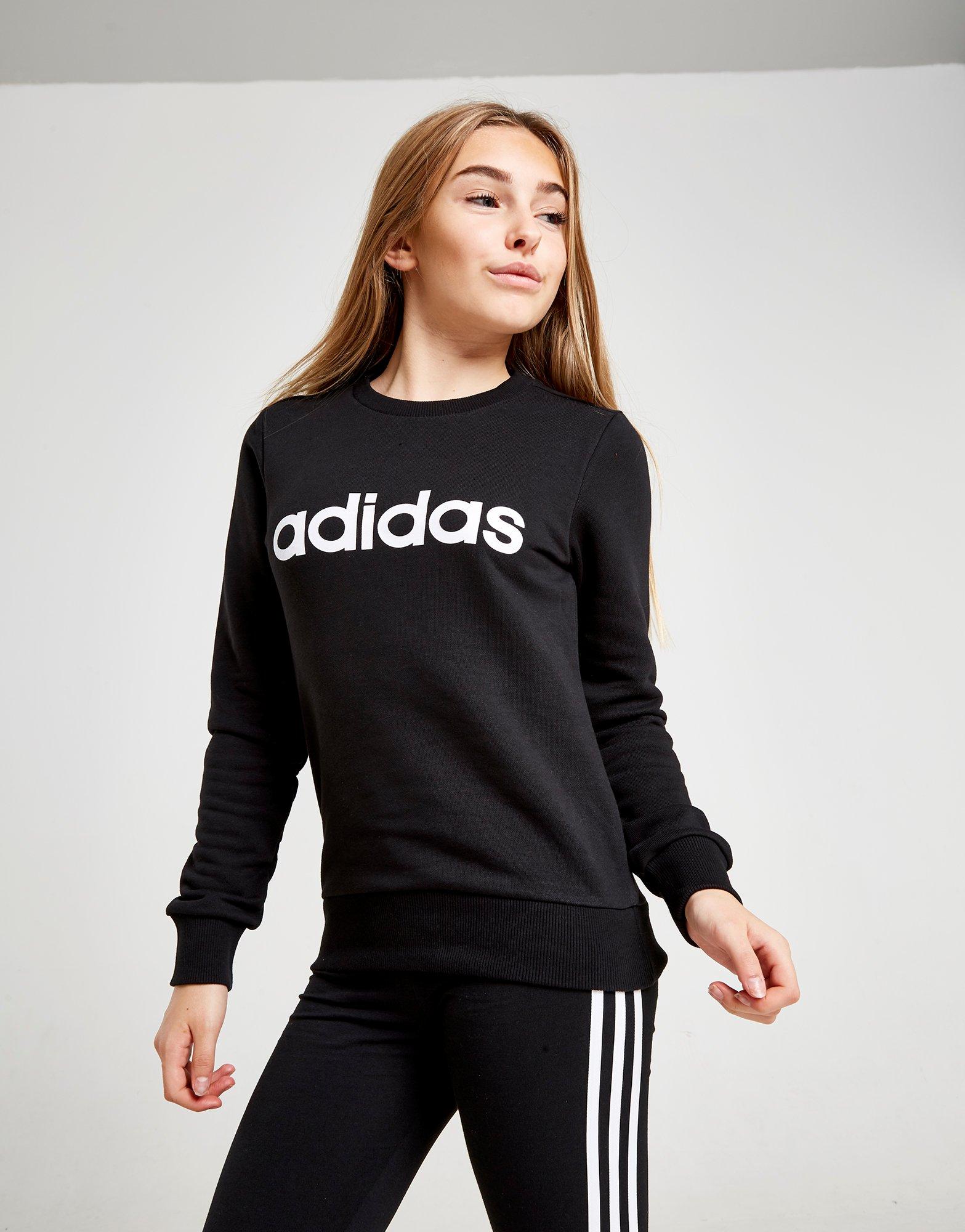 girls black addidas