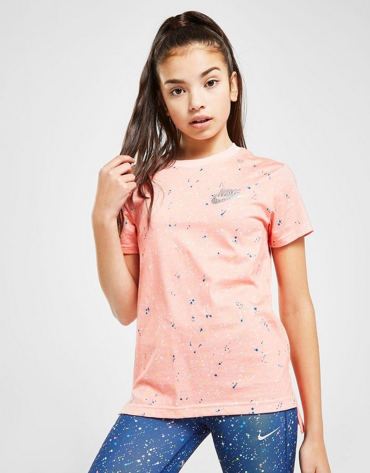 Nike Girls' Shine All Over Print T-Shirt Junior