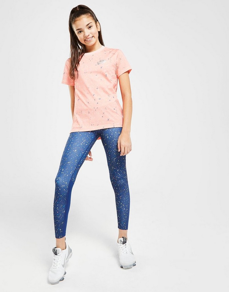 Nike Girls' Shine All Over Print T-Shirt Junior