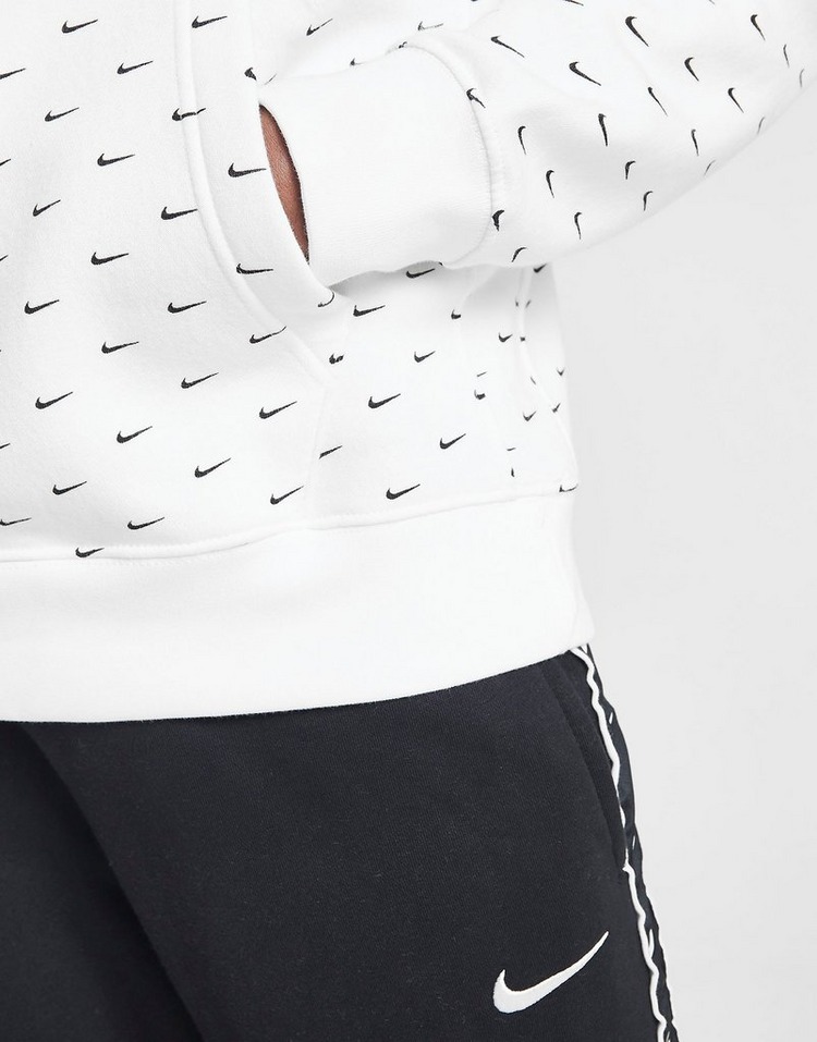 nike hoodie with swoosh all over