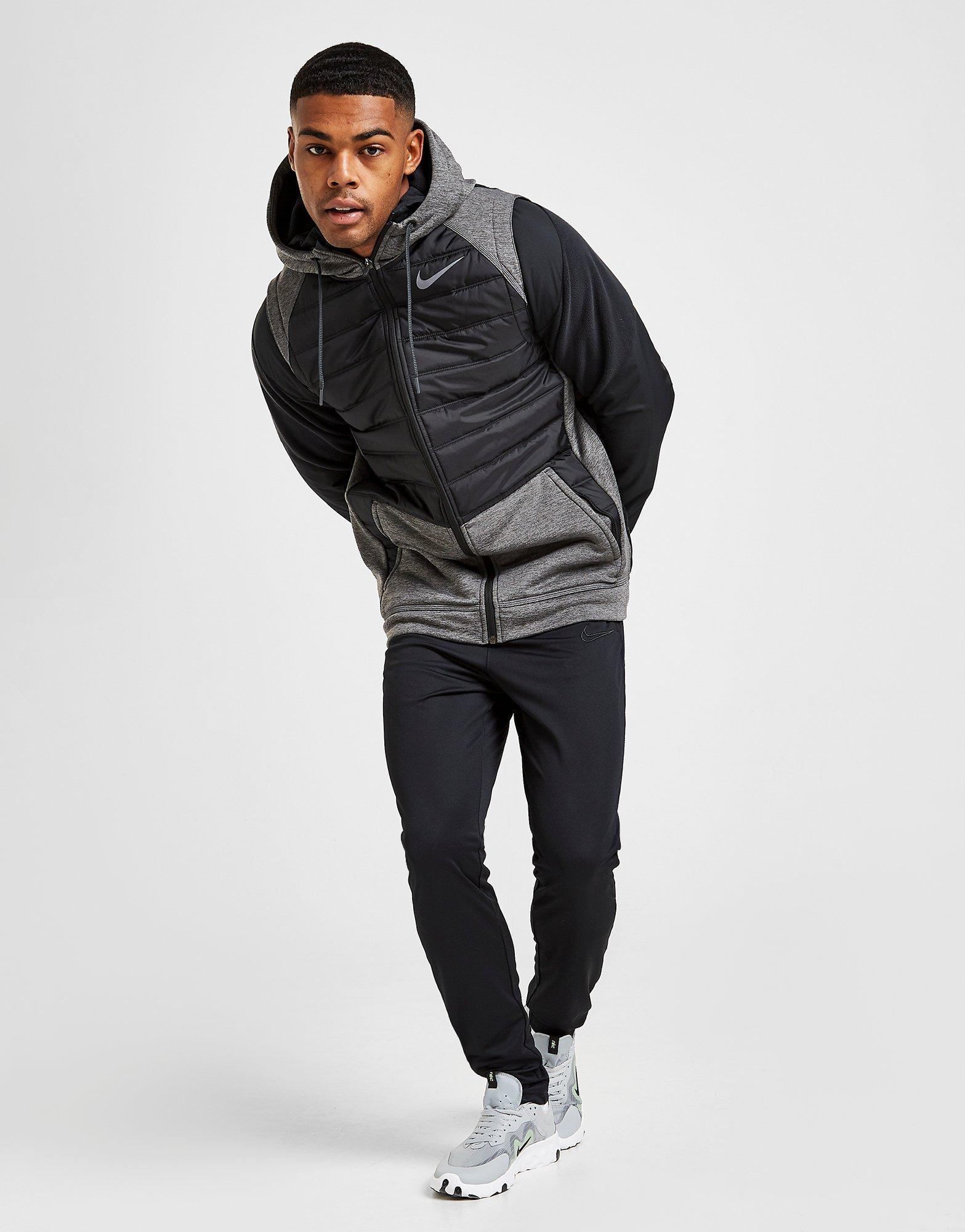 nike training hybrid hoodie