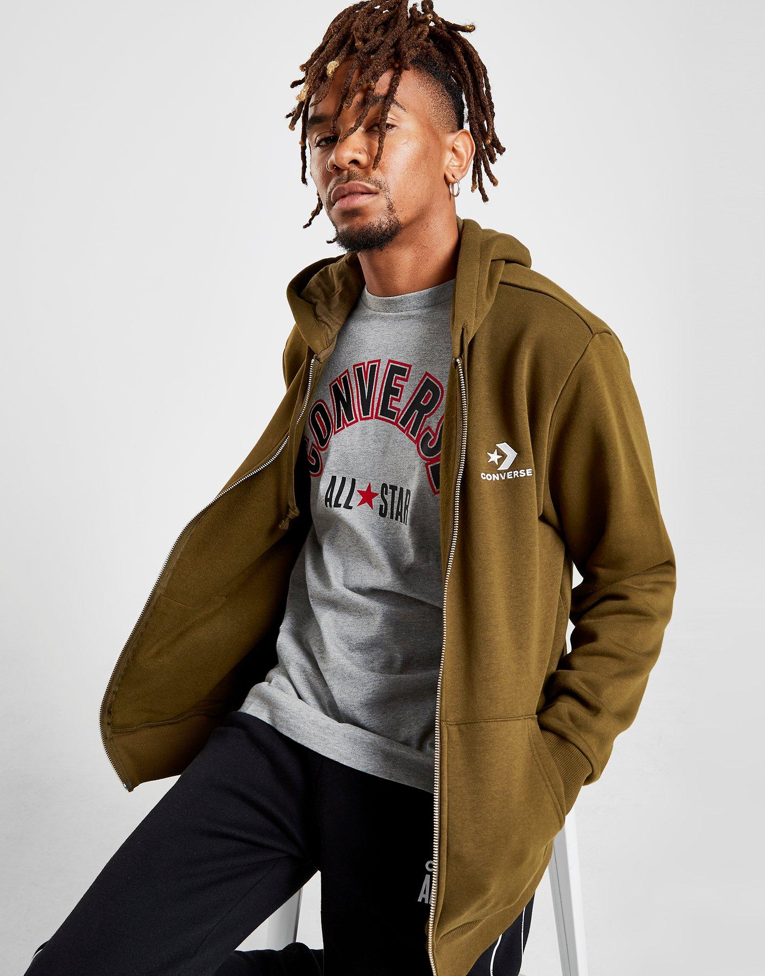 felpa converse zip cappuccio