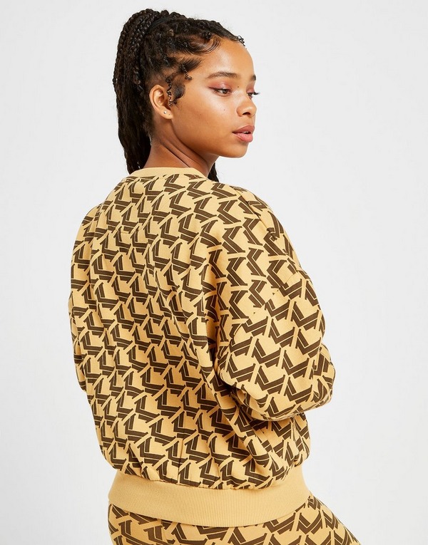 Damen Sweatshirt mit Allover Print Damen Sweatshirt mit Allover Print