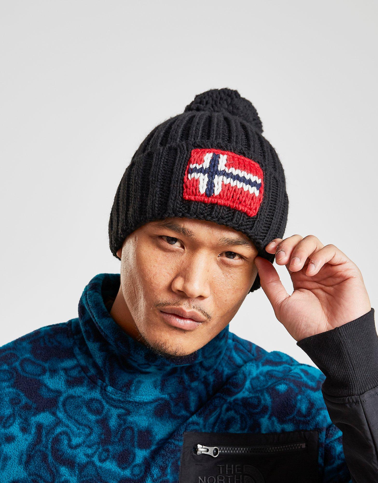 napapijri bobble hat black