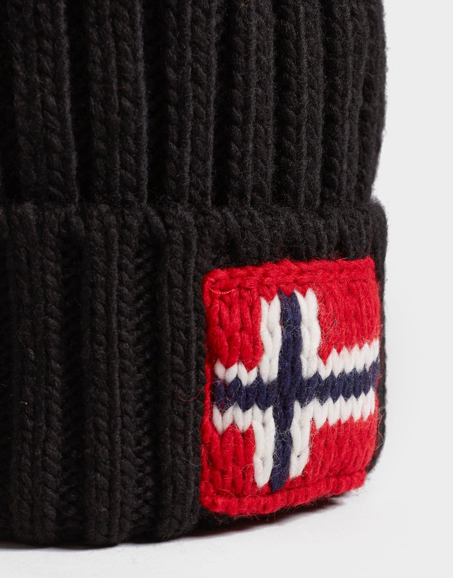 napapijri bobble hat black