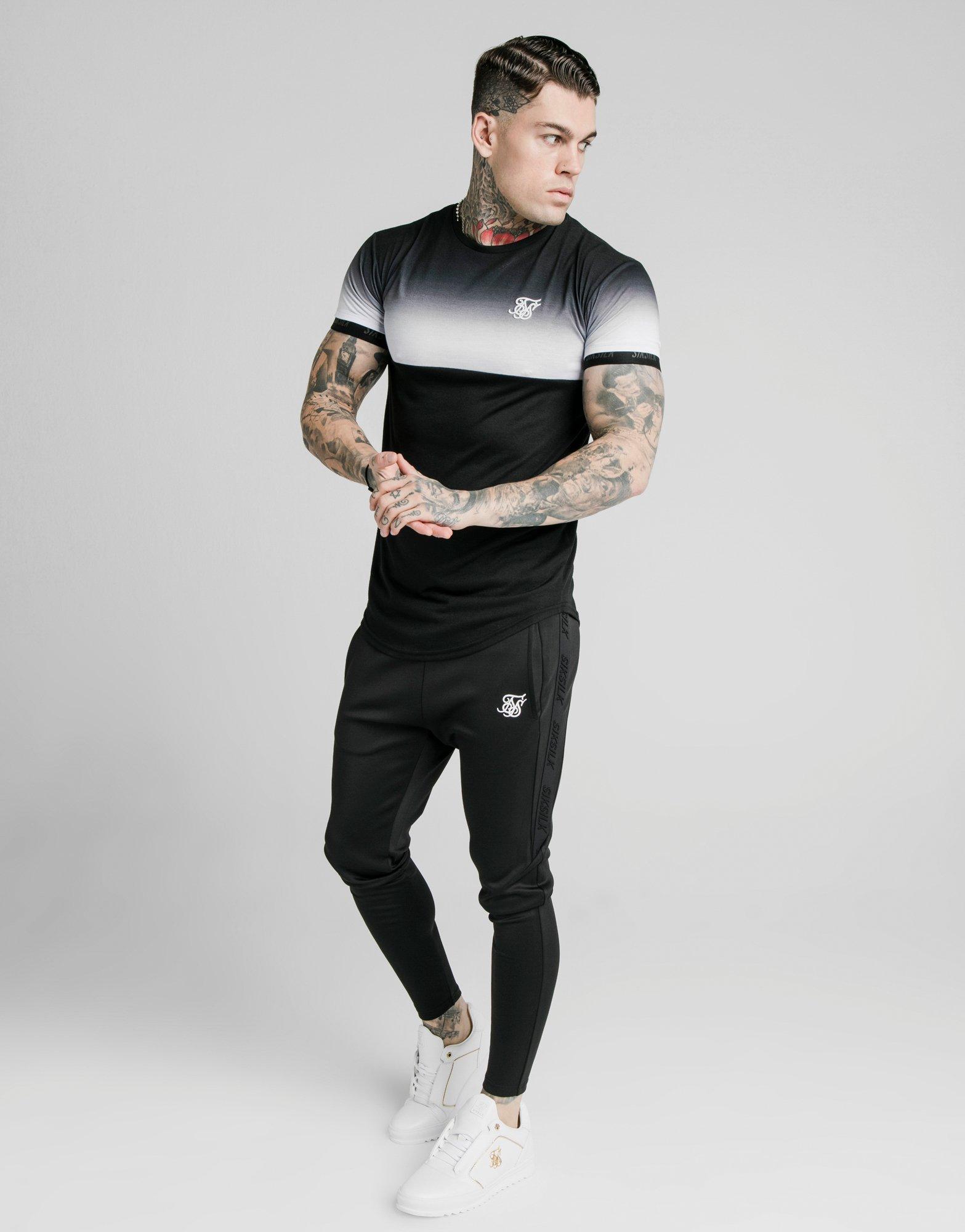 siksilk astro fade poly track pants