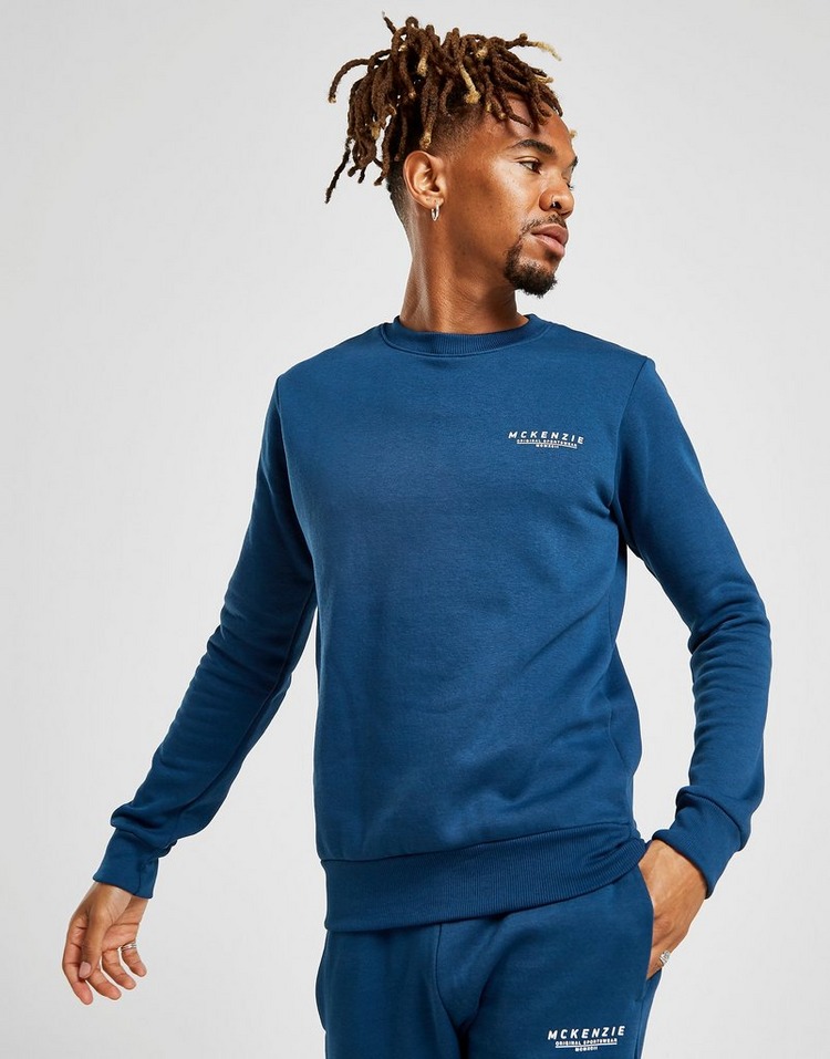 Koop Blauw McKenzie Essential Crew Sweatshirt Heren JD Sports