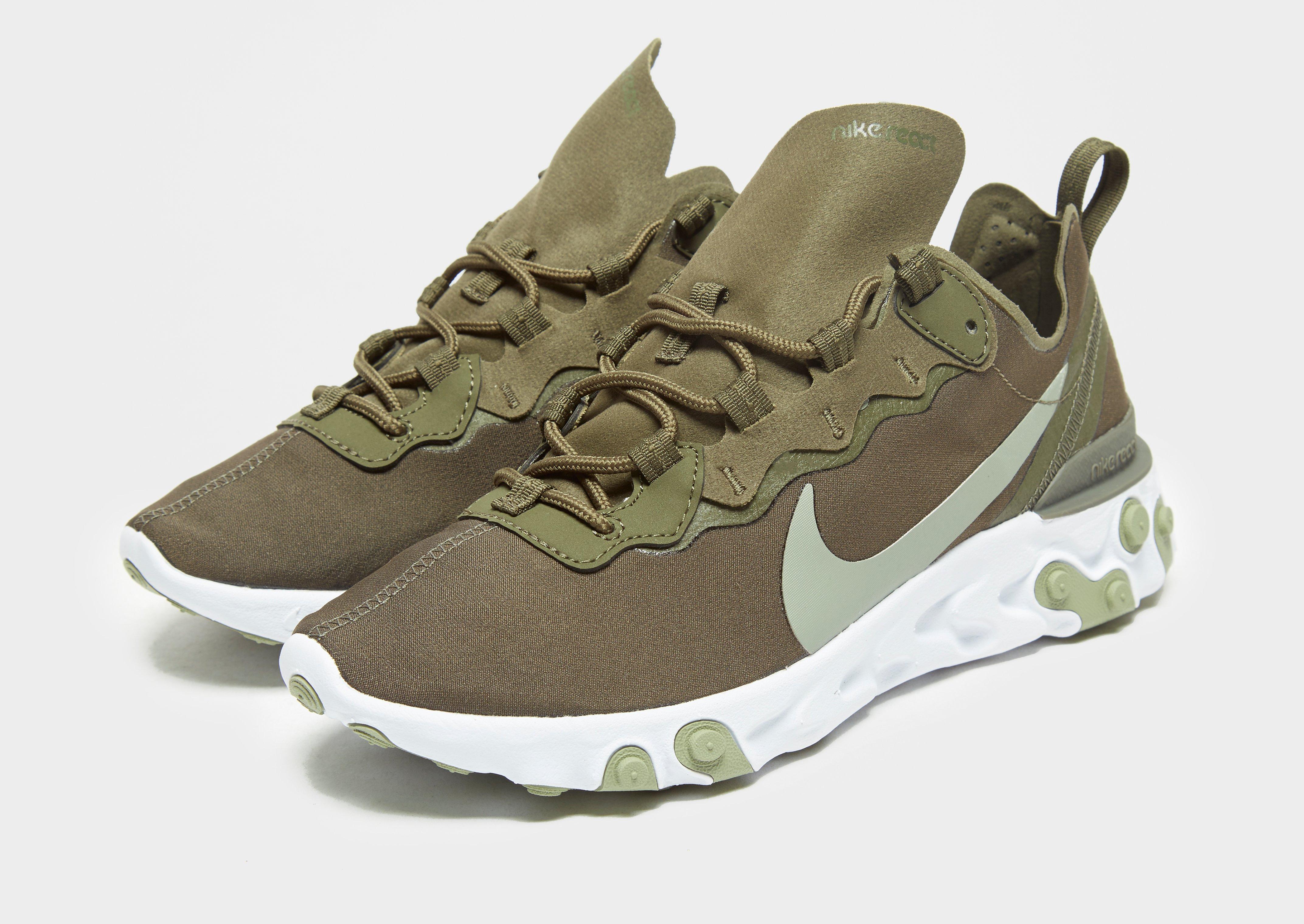 khaki green nike trainers womens