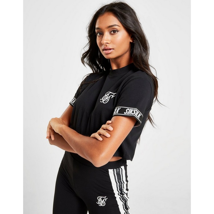 SikSilk Short Sleeve Cuff Logo T-Shirt