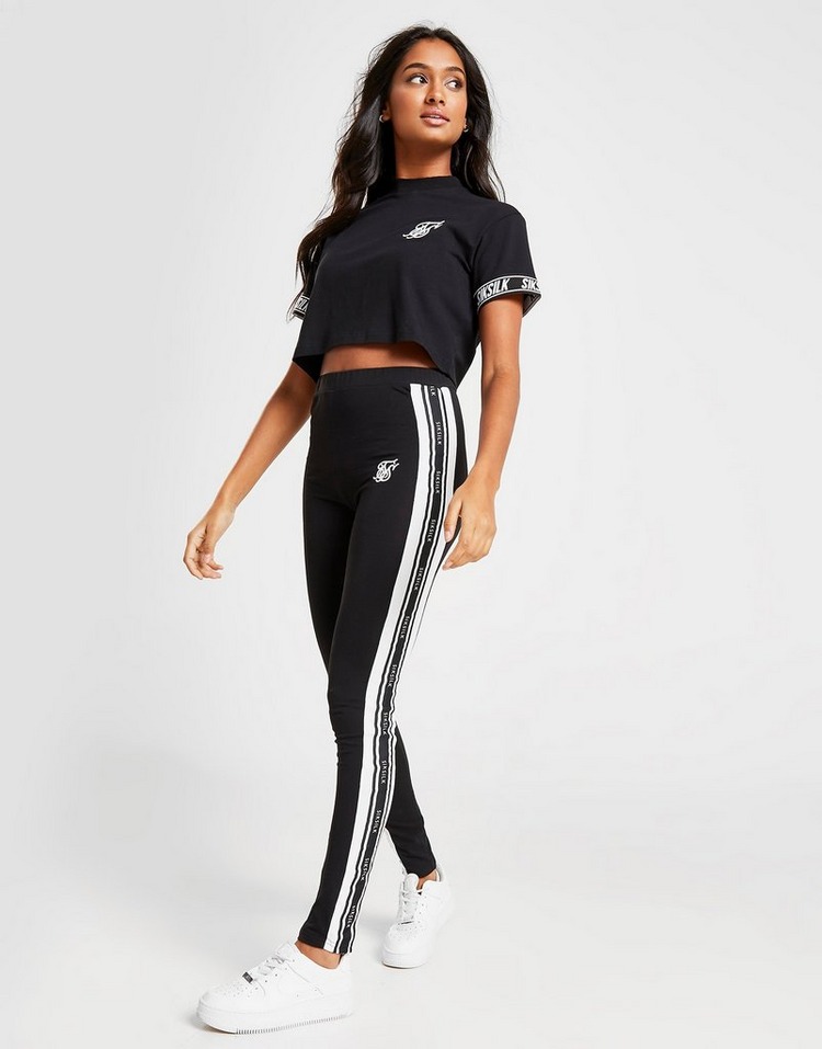 SikSilk Short Sleeve Cuff Logo T-Shirt