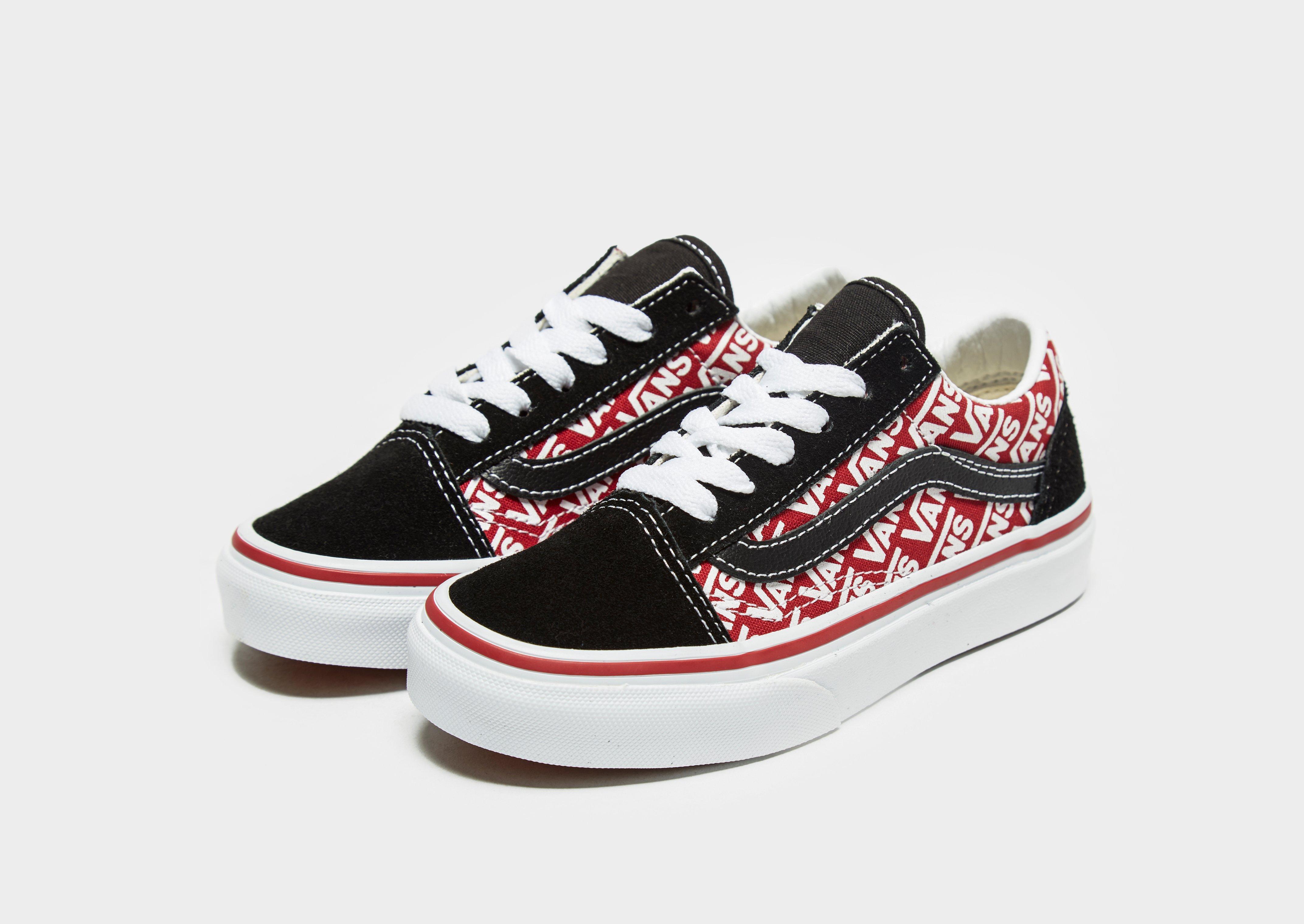 vans rouge et noir