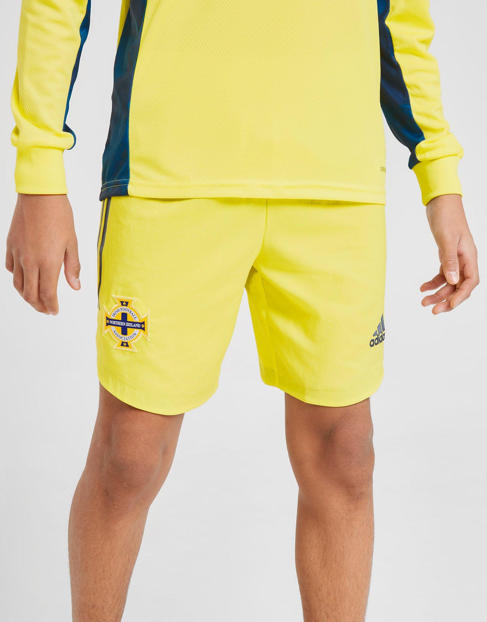 yellow active shorts