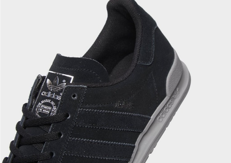 adidas jeans leather trainers black leather