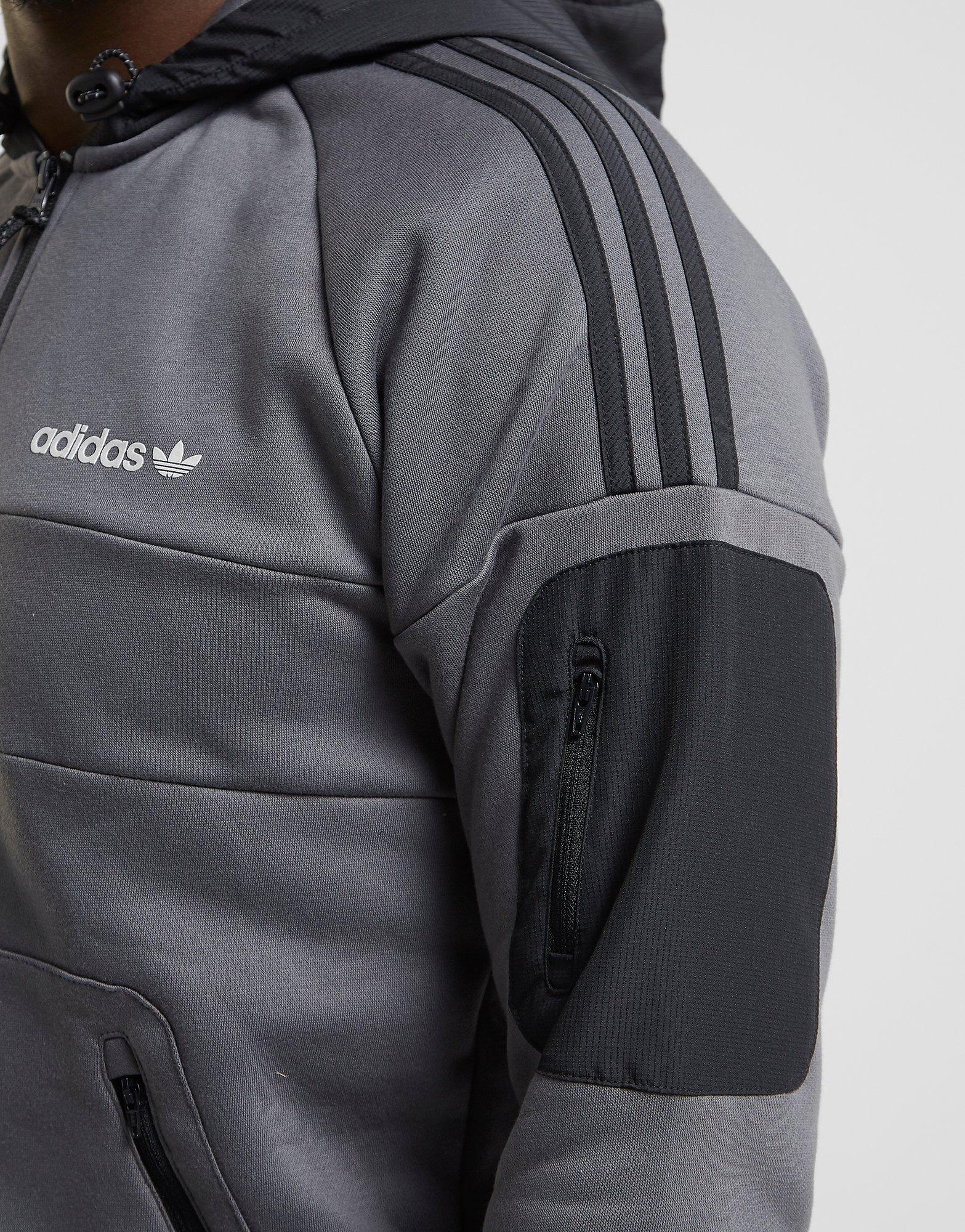 adidas originals poly full zip hoodie women's