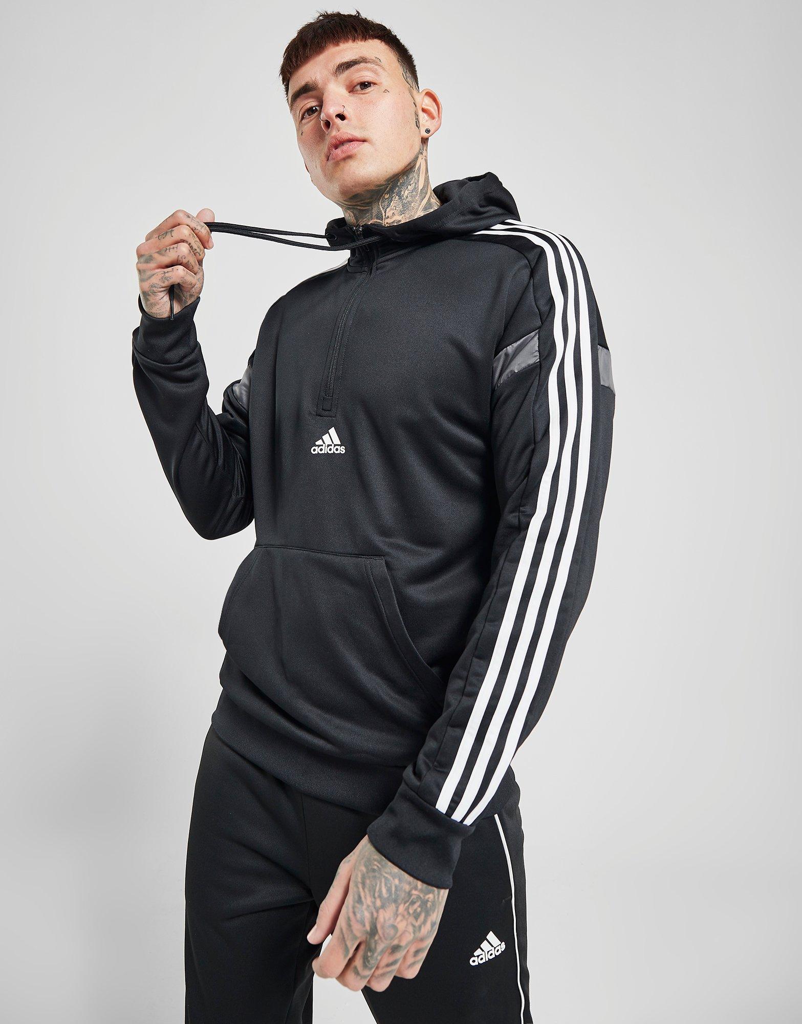 adidas half zip hoodie men's