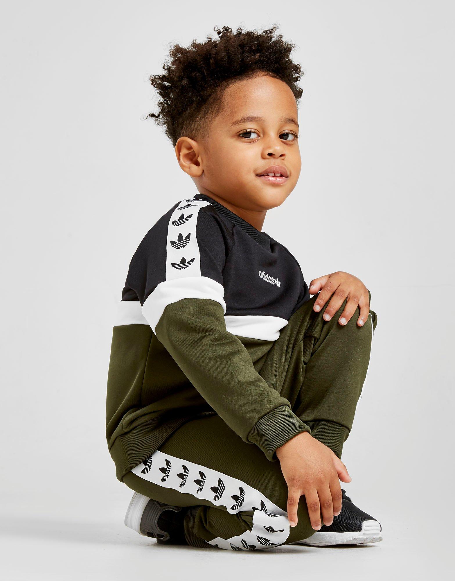 adidas originals itasca tape crew tracksuit infant