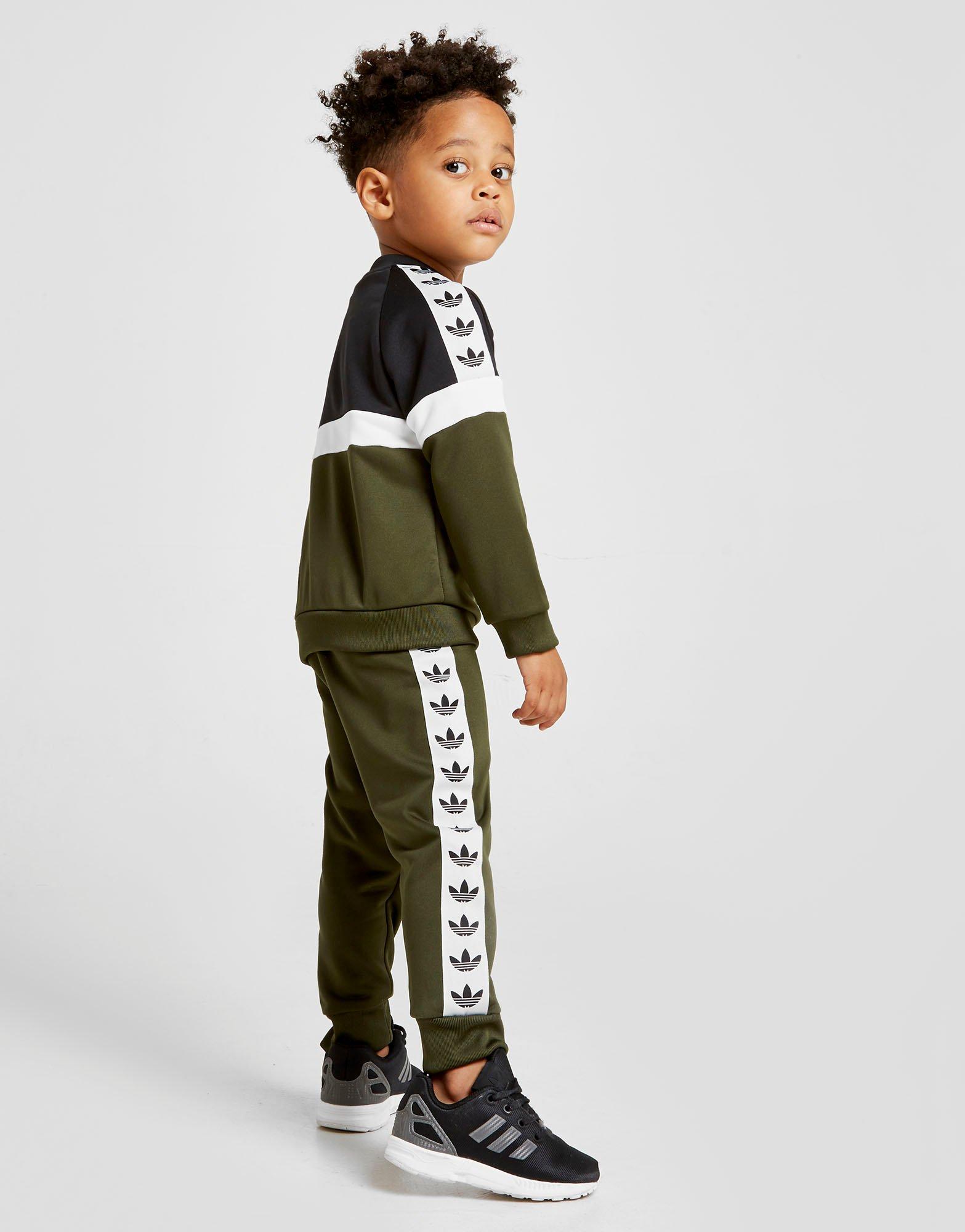 adidas originals camo itasca crew tracksuit children