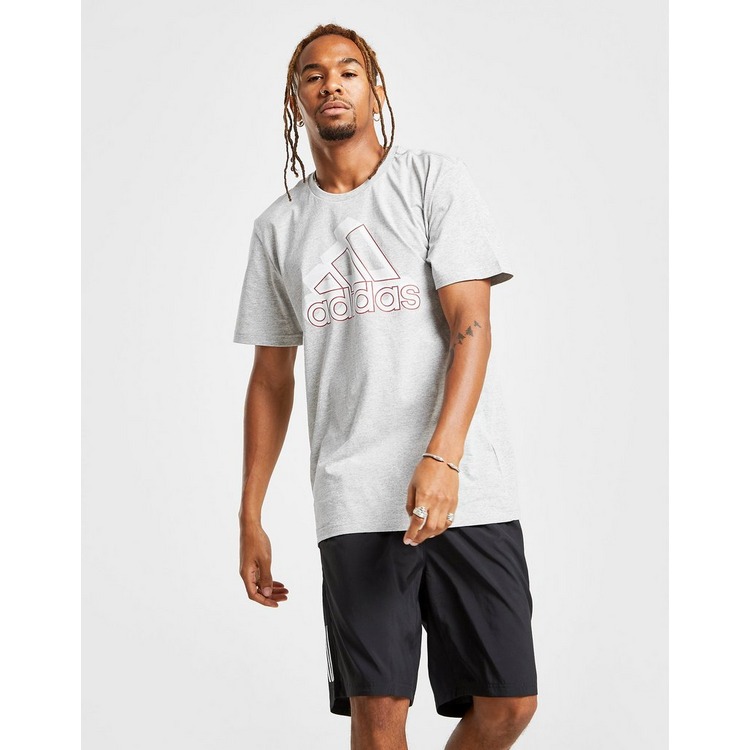 adidas Badge of Sport Glitch T-Shirt Heren