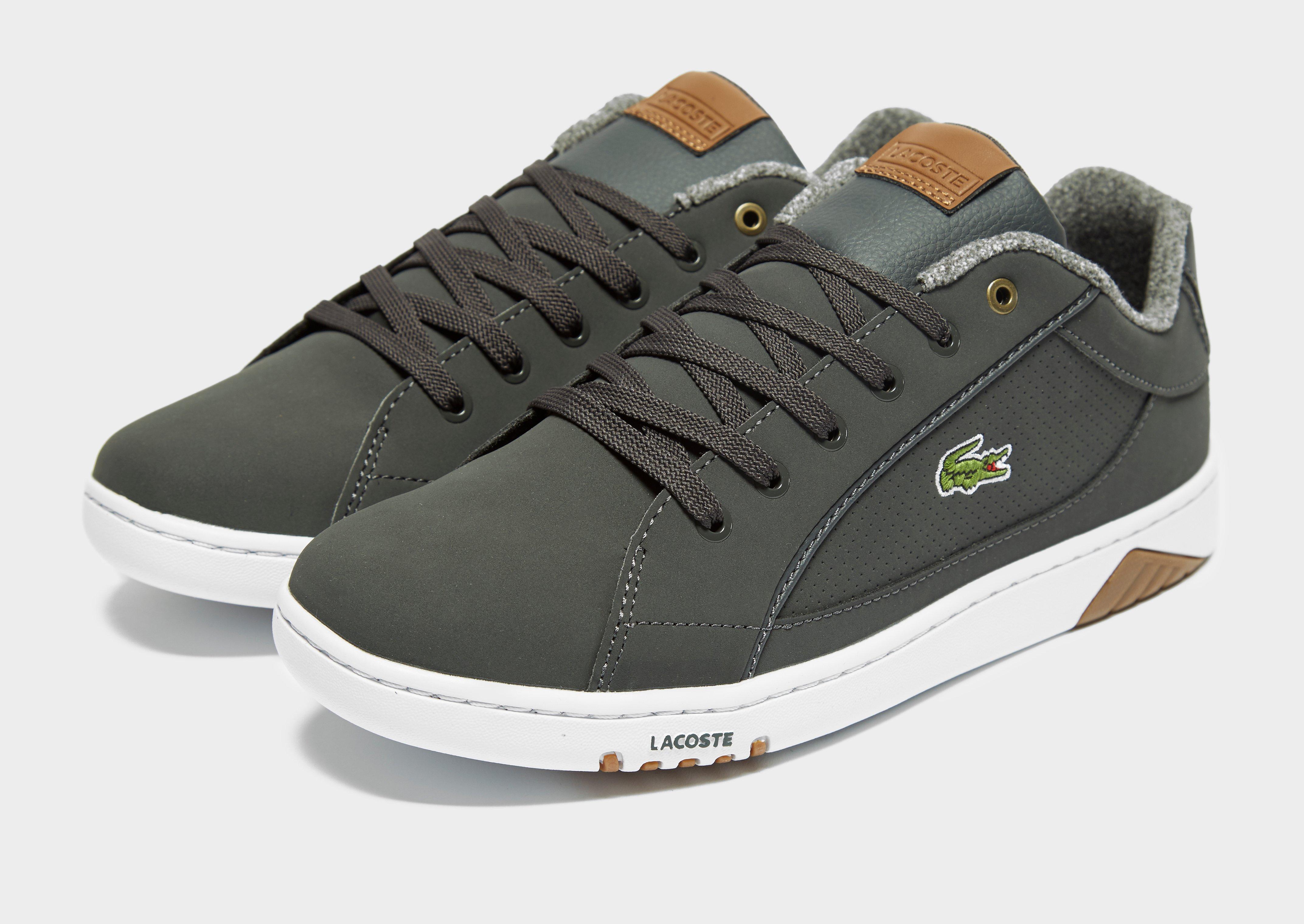 lacoste deviation leather black