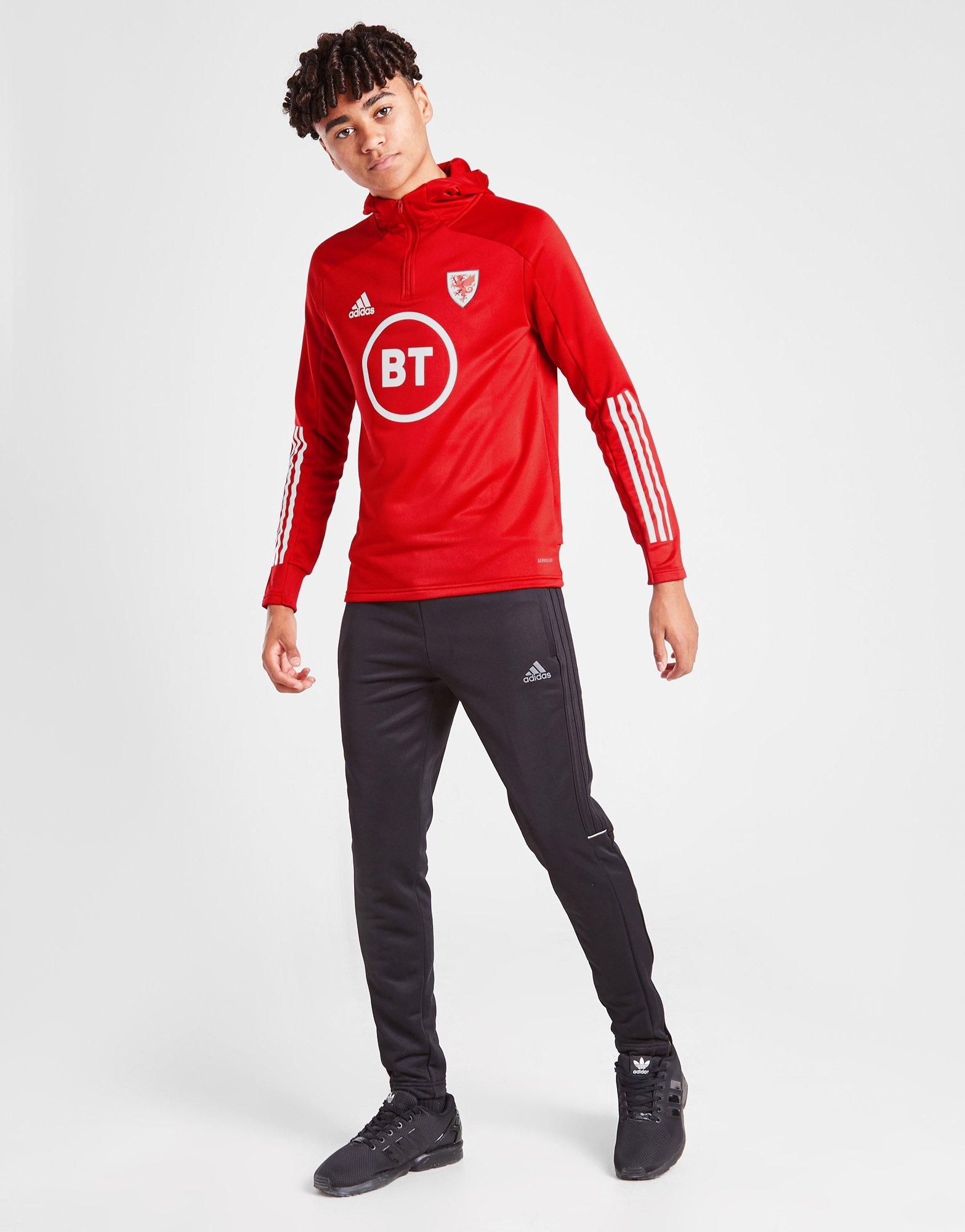 red adidas hoodie junior