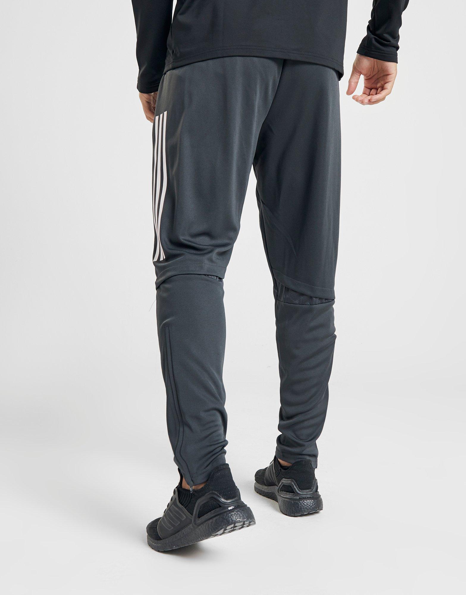 grey adidas track pants