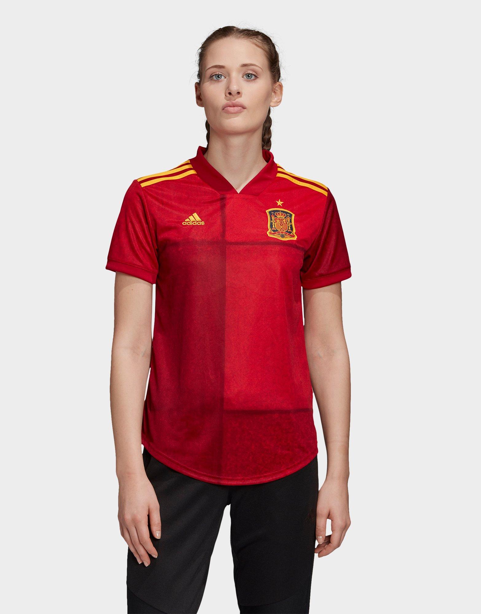 red adidas outfit women's