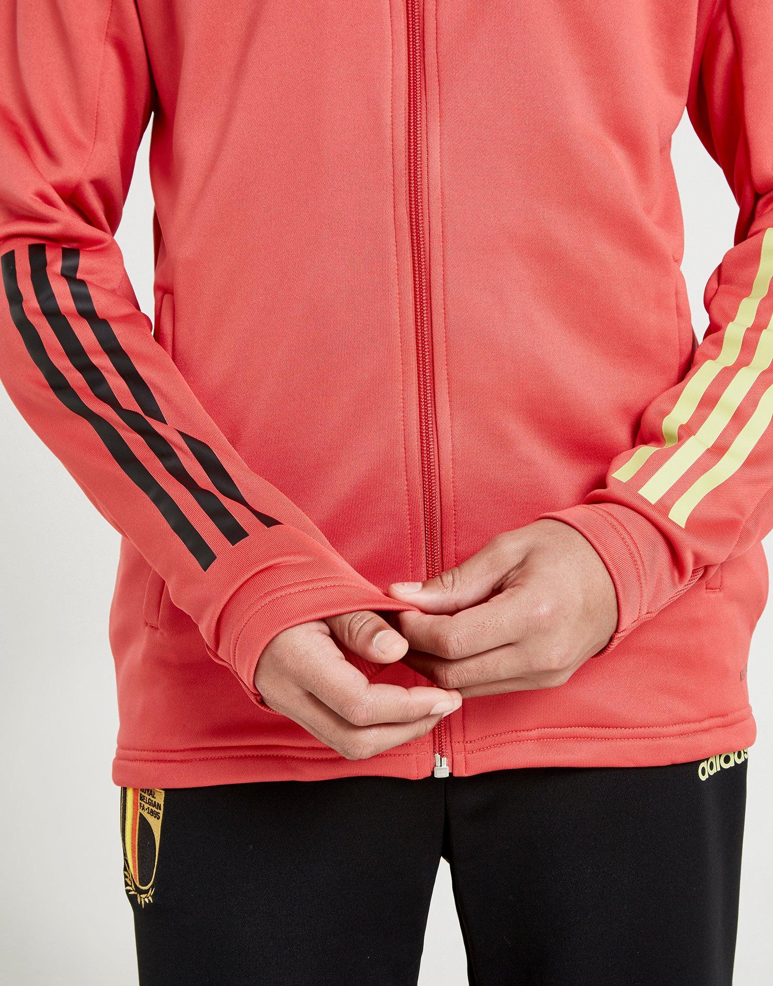 red adidas tracksuit junior