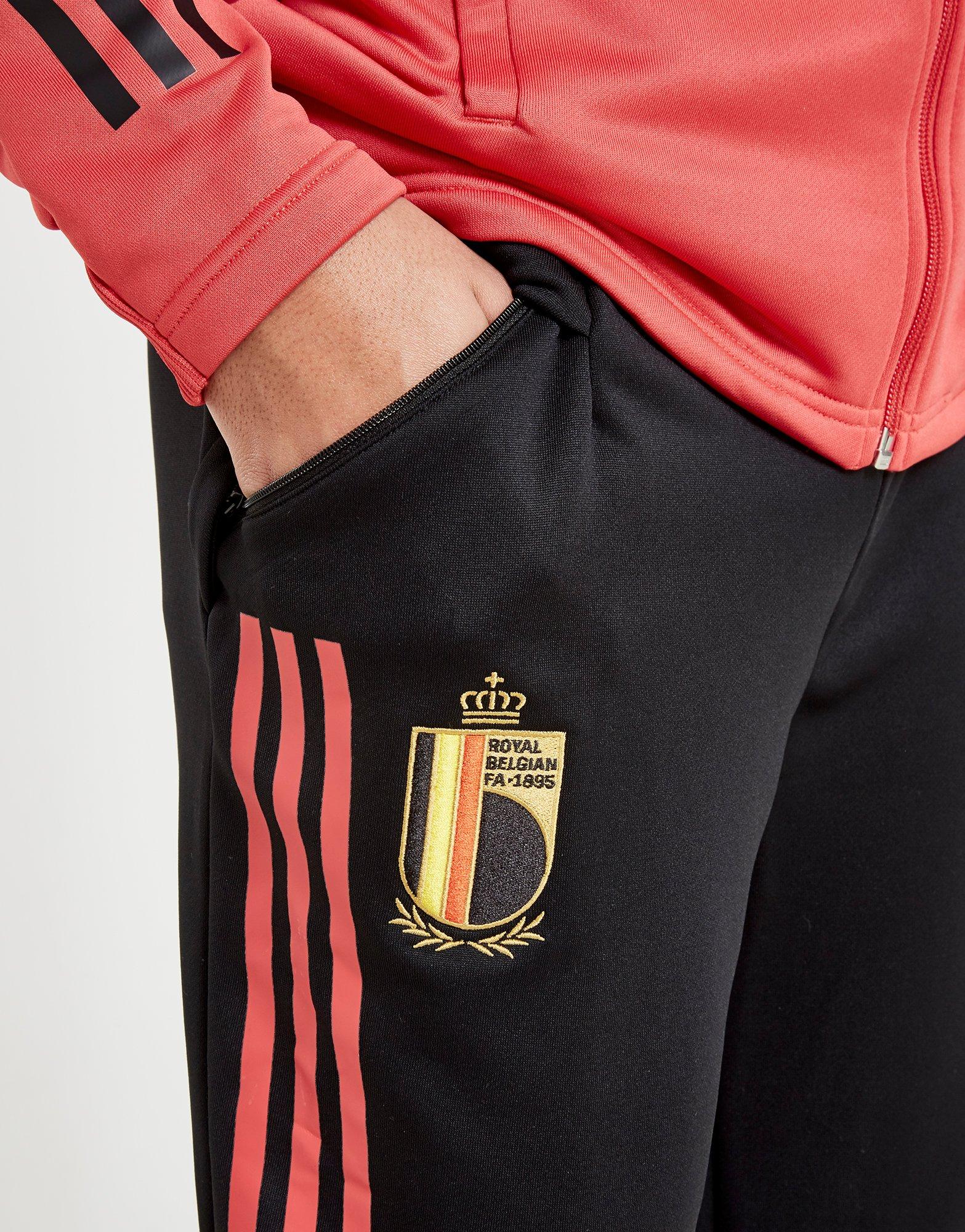 junior red adidas tracksuit