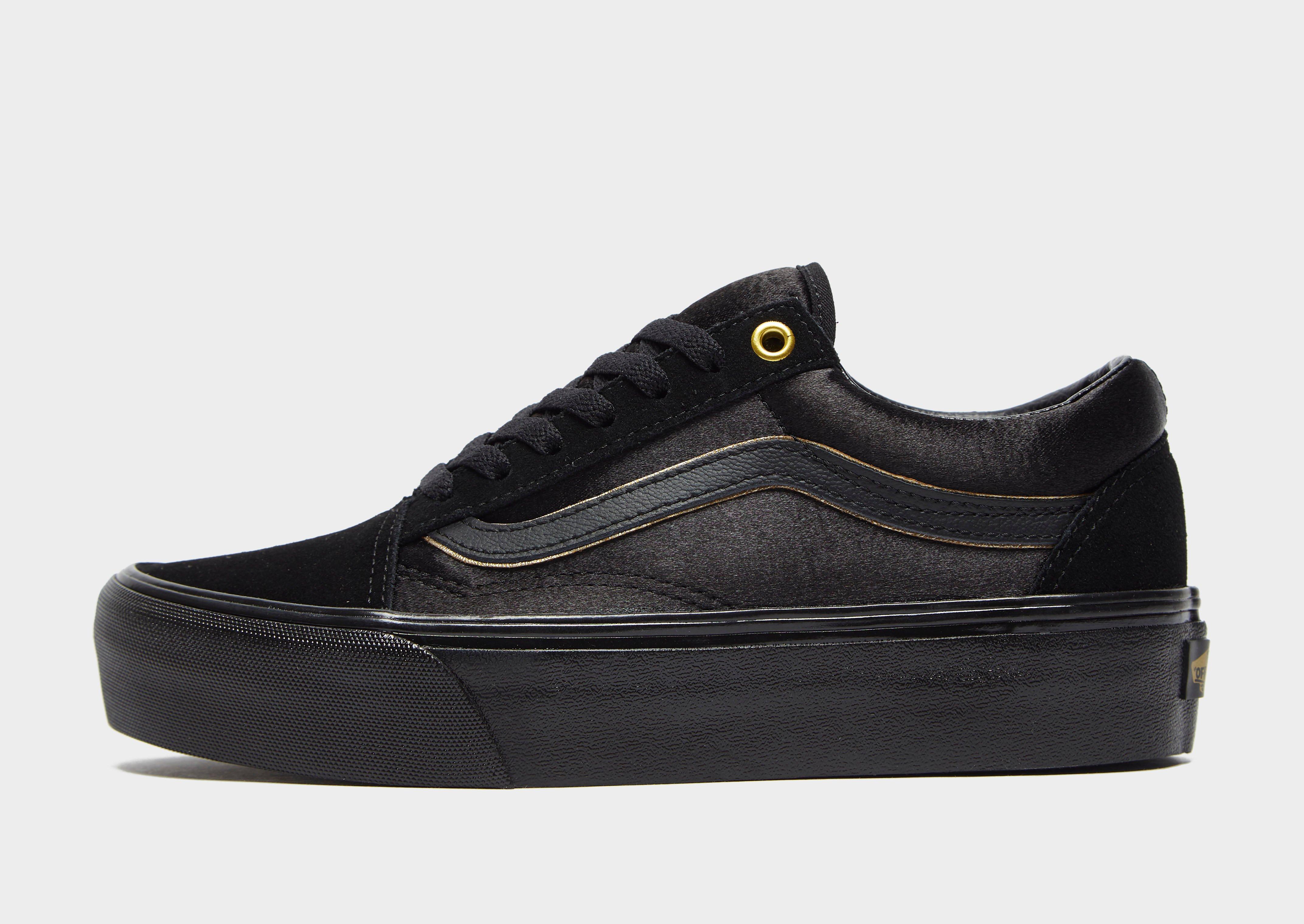 all black old skool vans jd