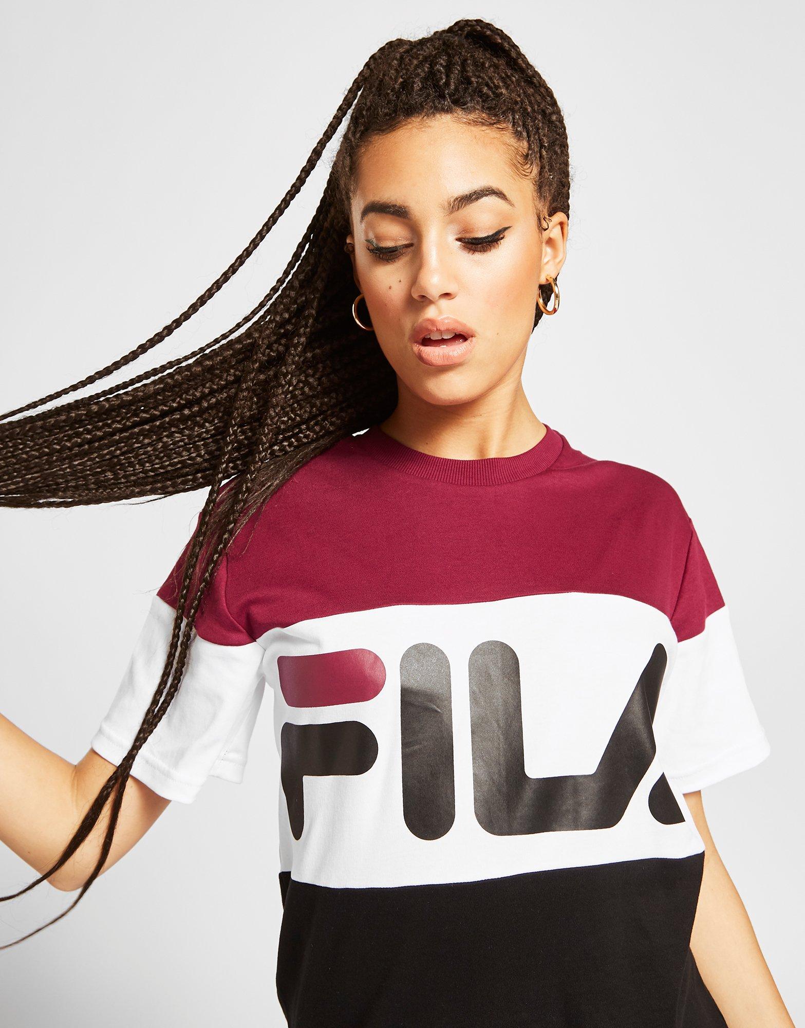 fila colour block t shirt