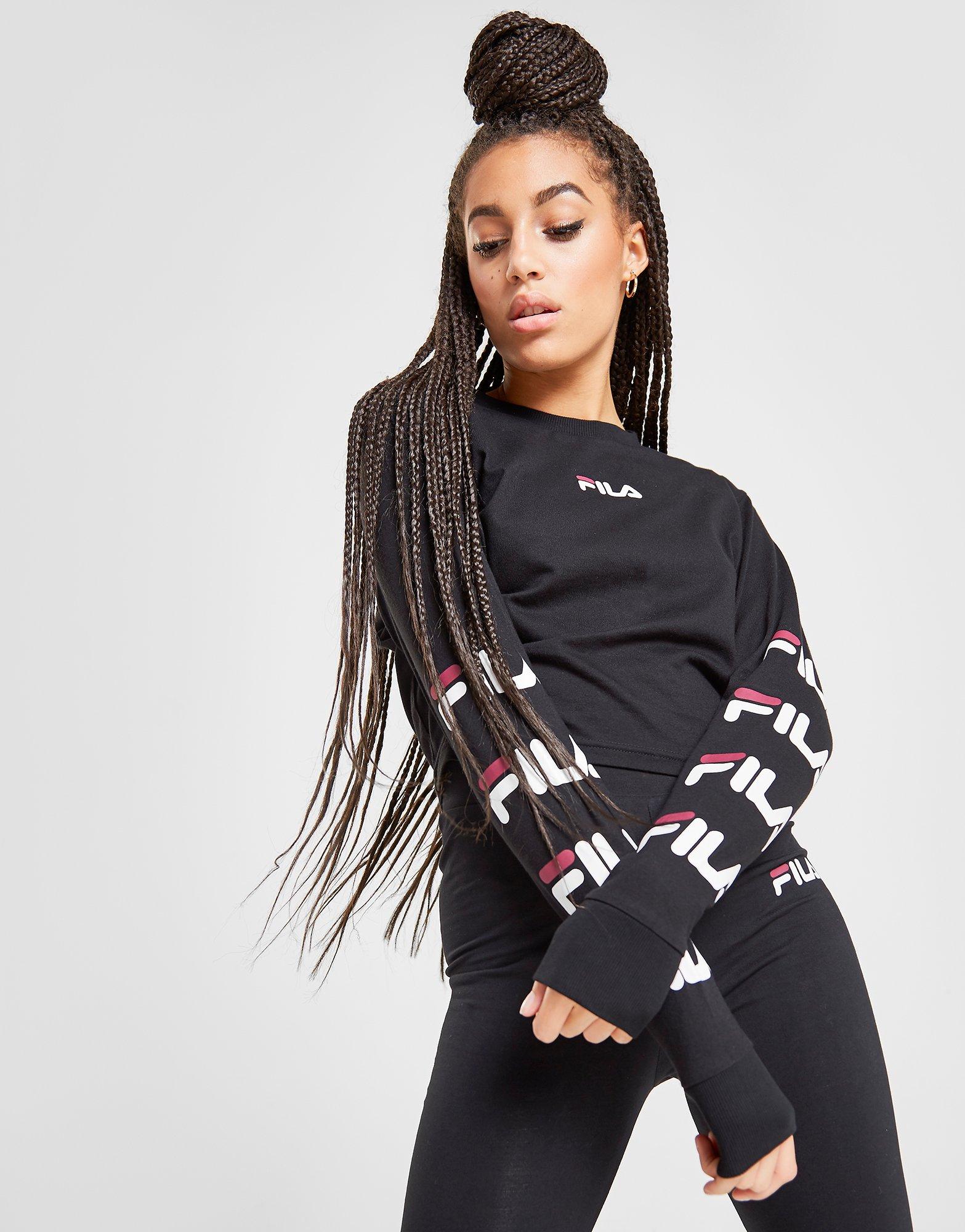 fila crop top long sleeve