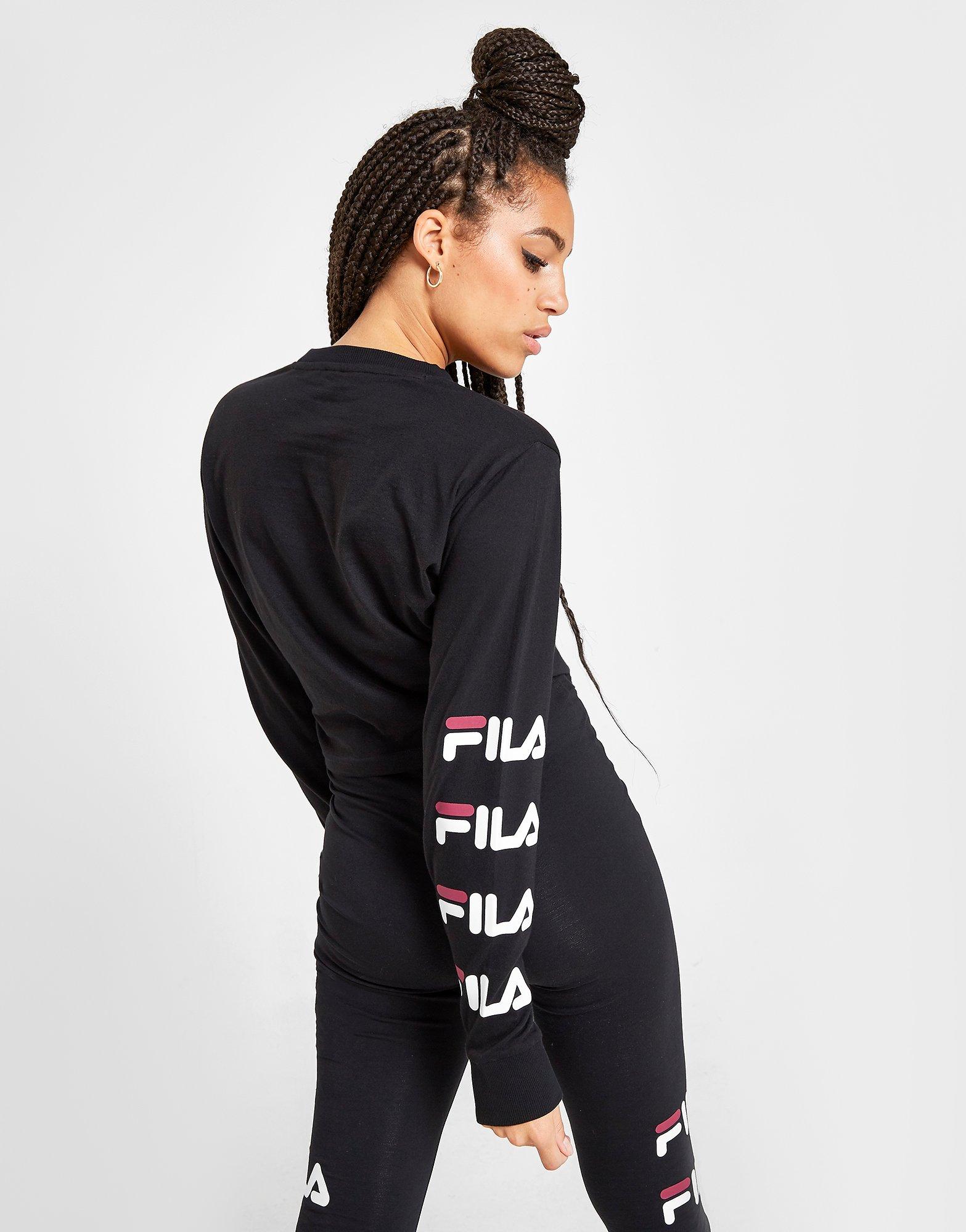 fila zip up crop top