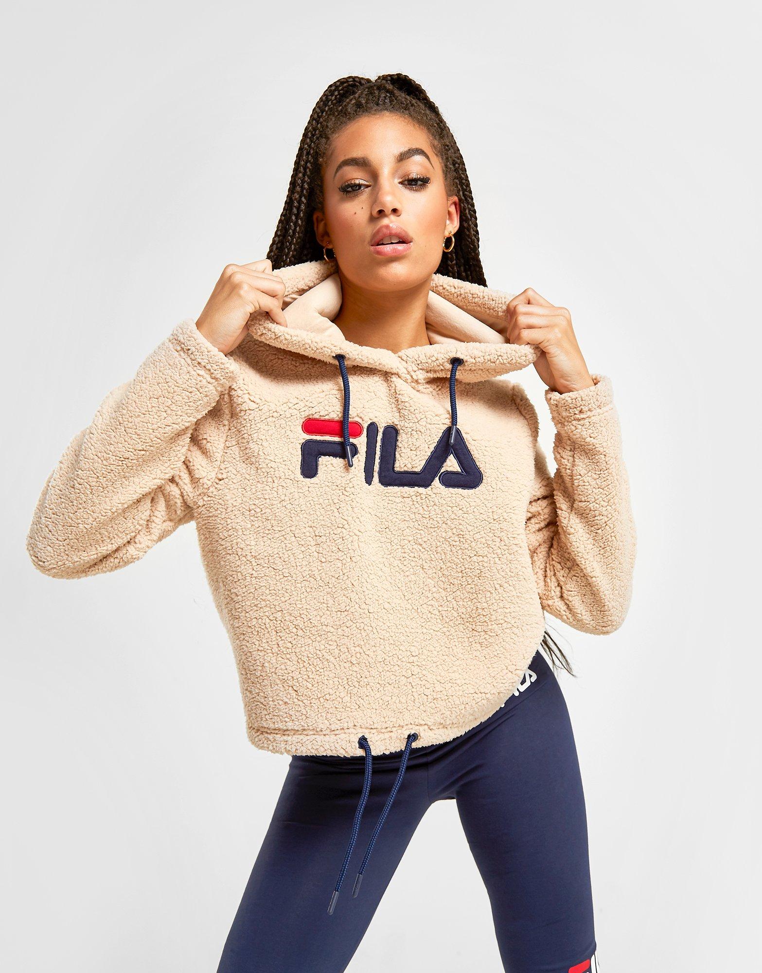 fila panel logo boyfriend hoodie