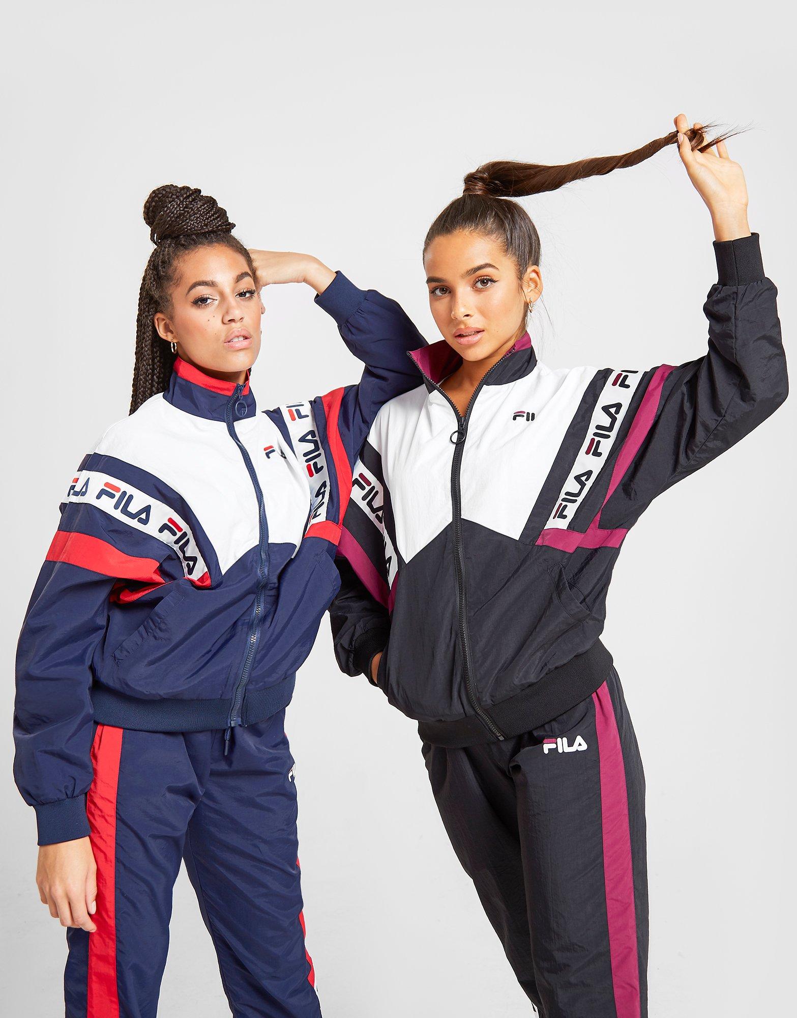 fila tape colour block woven track top